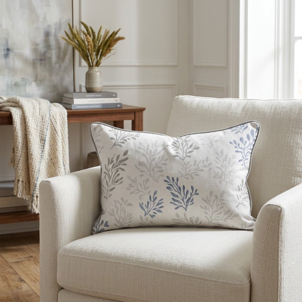 Blushing Botanicals Throw Pillow - Lemon Park