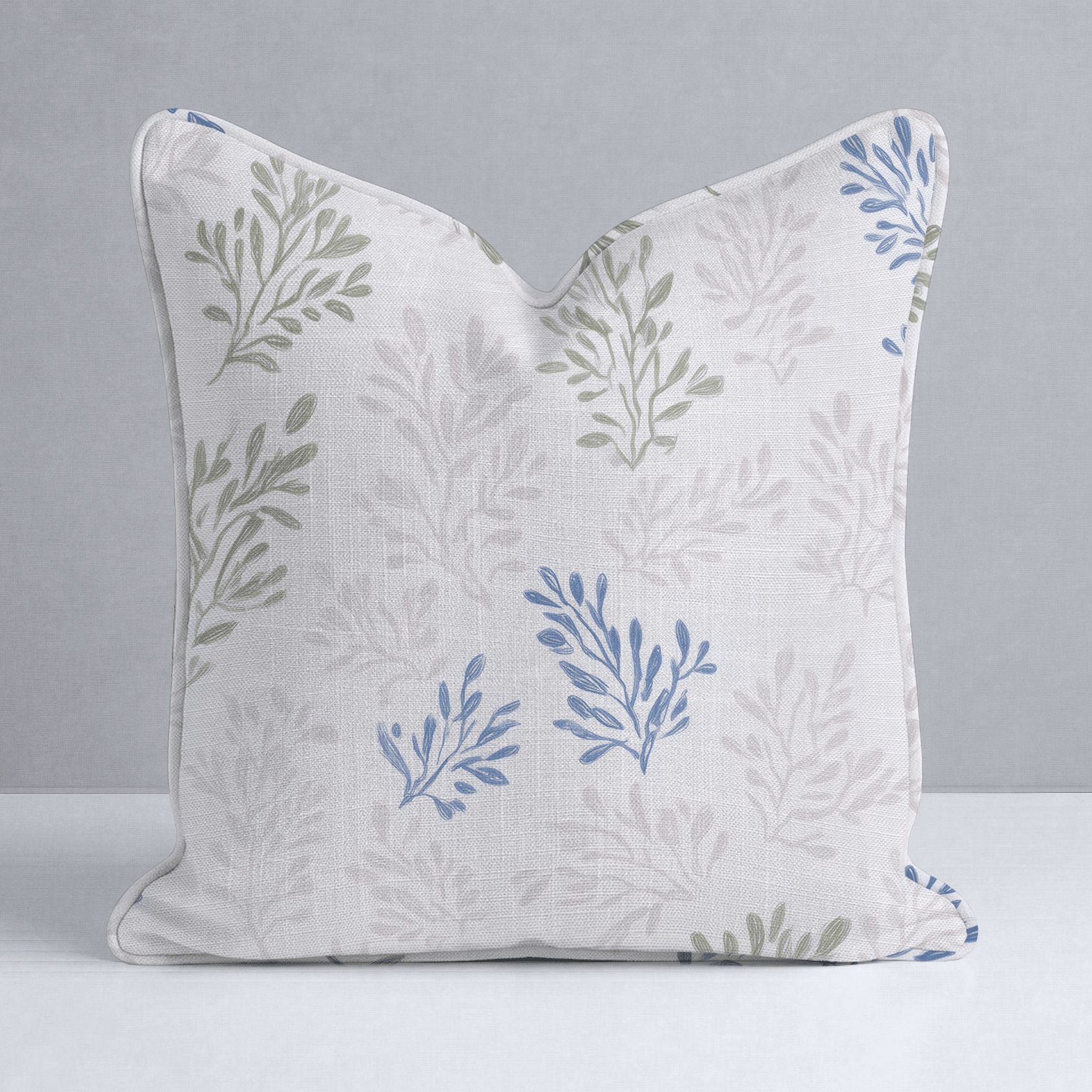 Blushing Botanicals Throw Pillow - Lemon Park