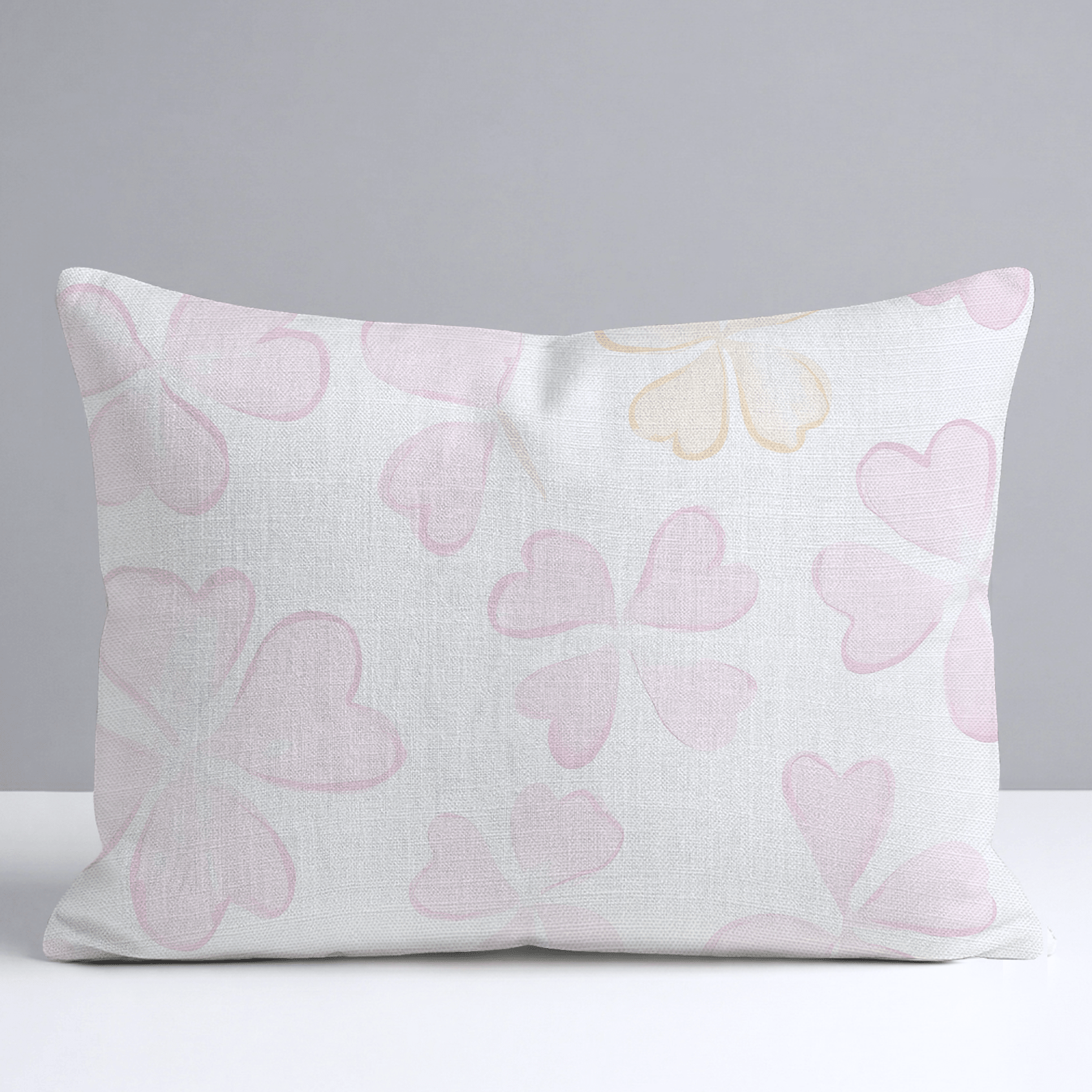 Blushing Shamrocks Throw Pillow - Lemon Park