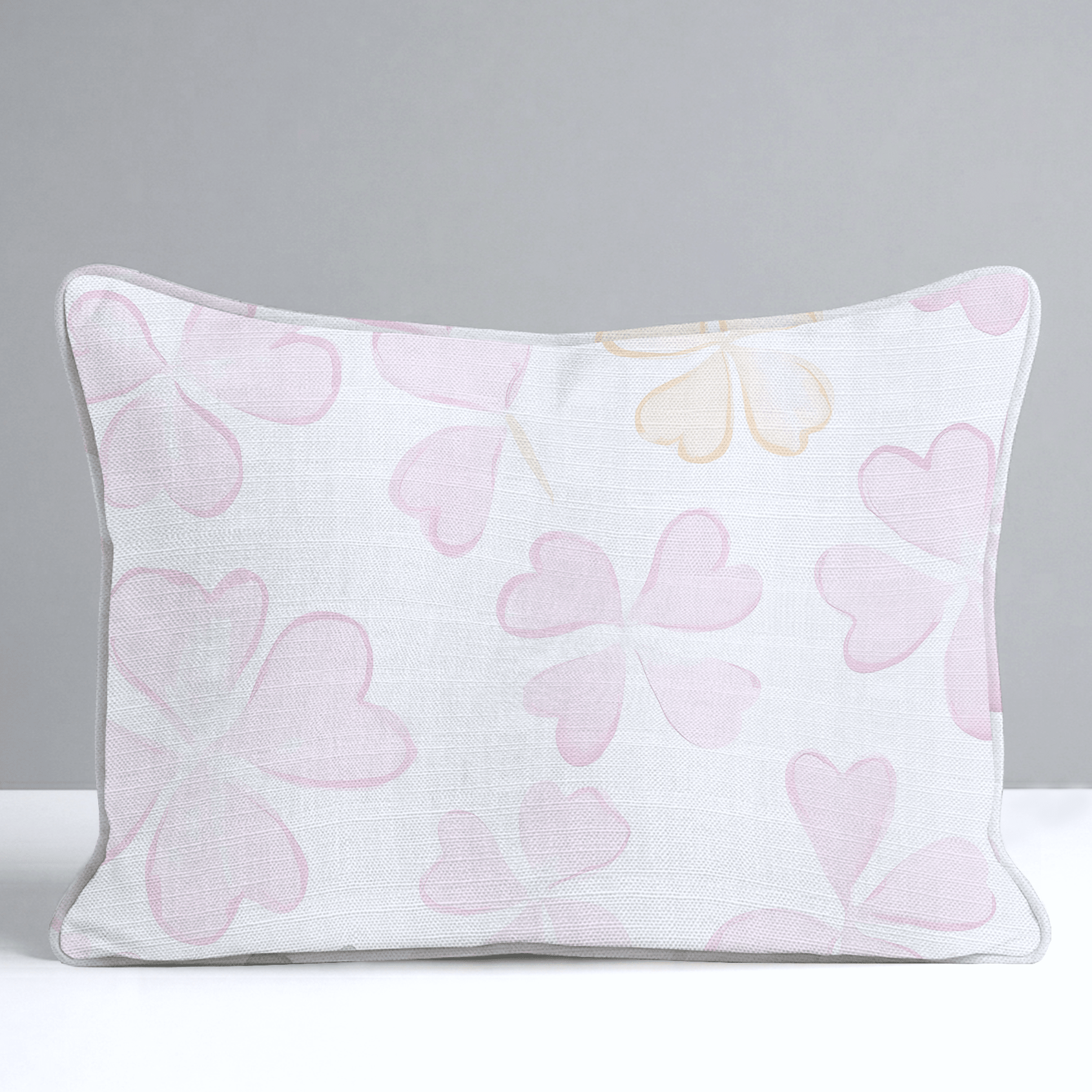 Blushing Shamrocks Throw Pillow - Lemon Park