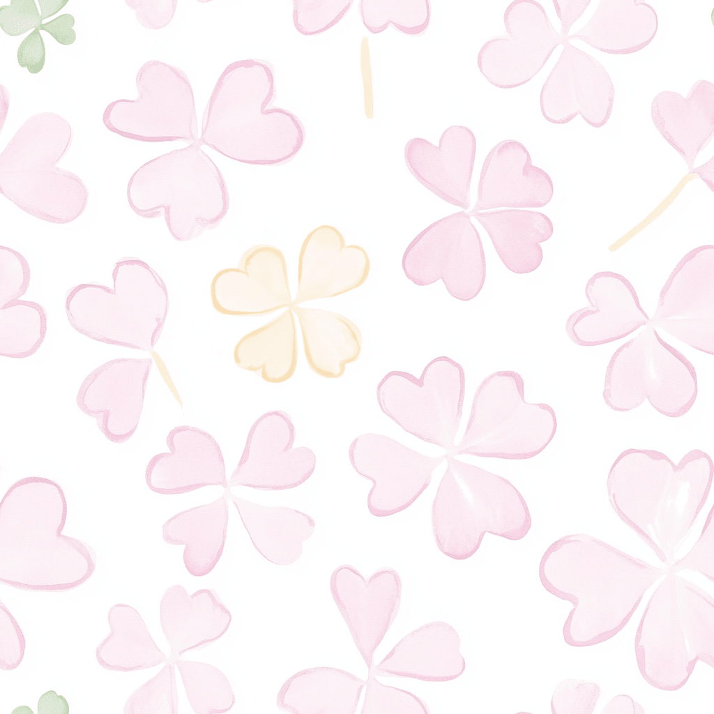 Blushing Shamrocks Wallpaper - Lemon Park