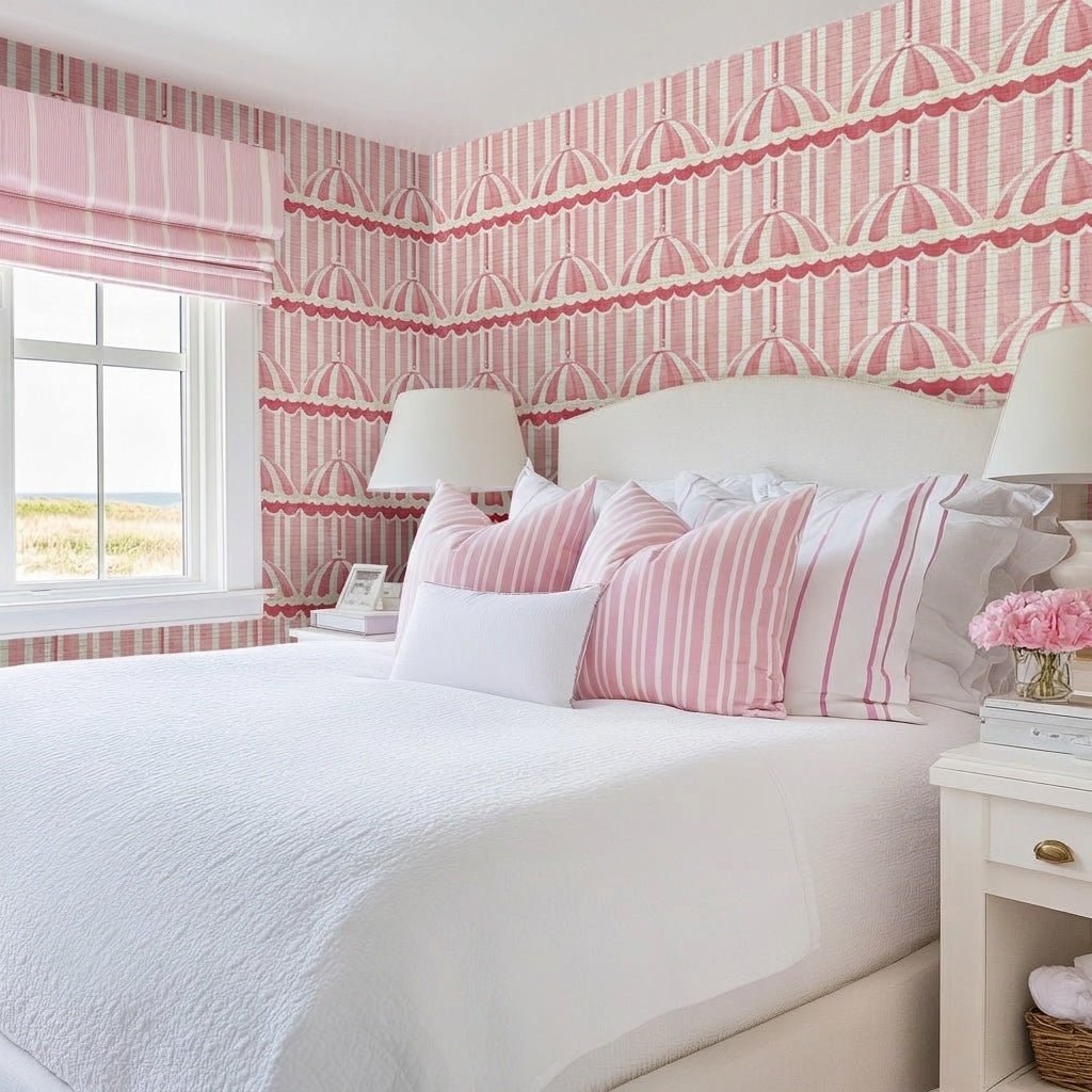 Boardwalk Bliss Faux Grasscloth Wallpaper - Lemon Park