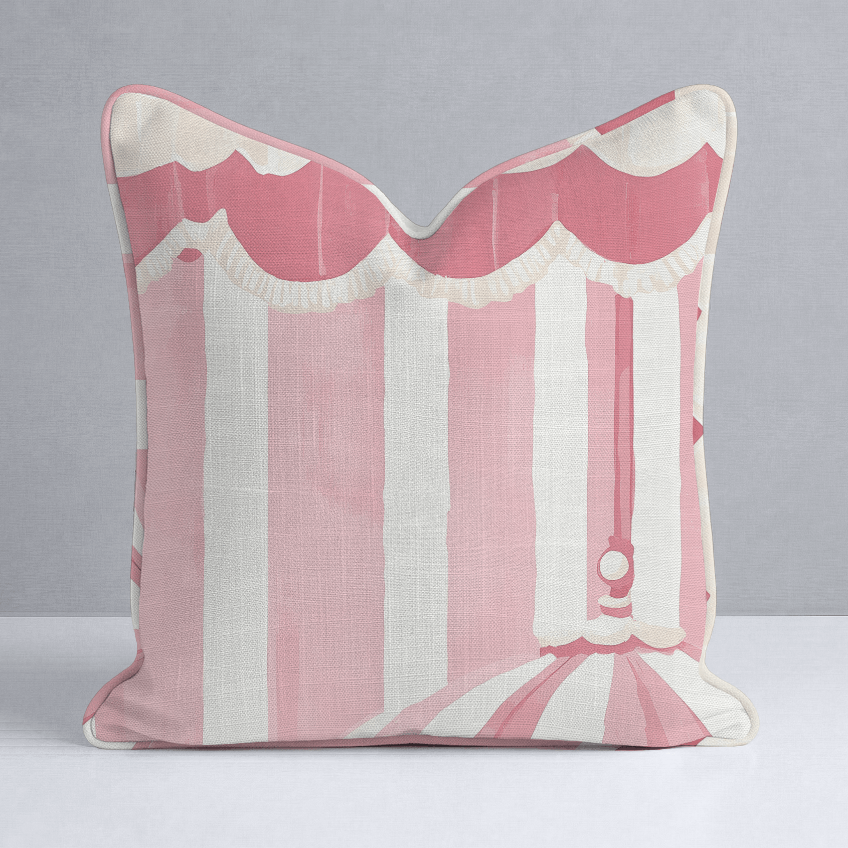 Boardwalk Bliss Throw Pillow - Lemon Park