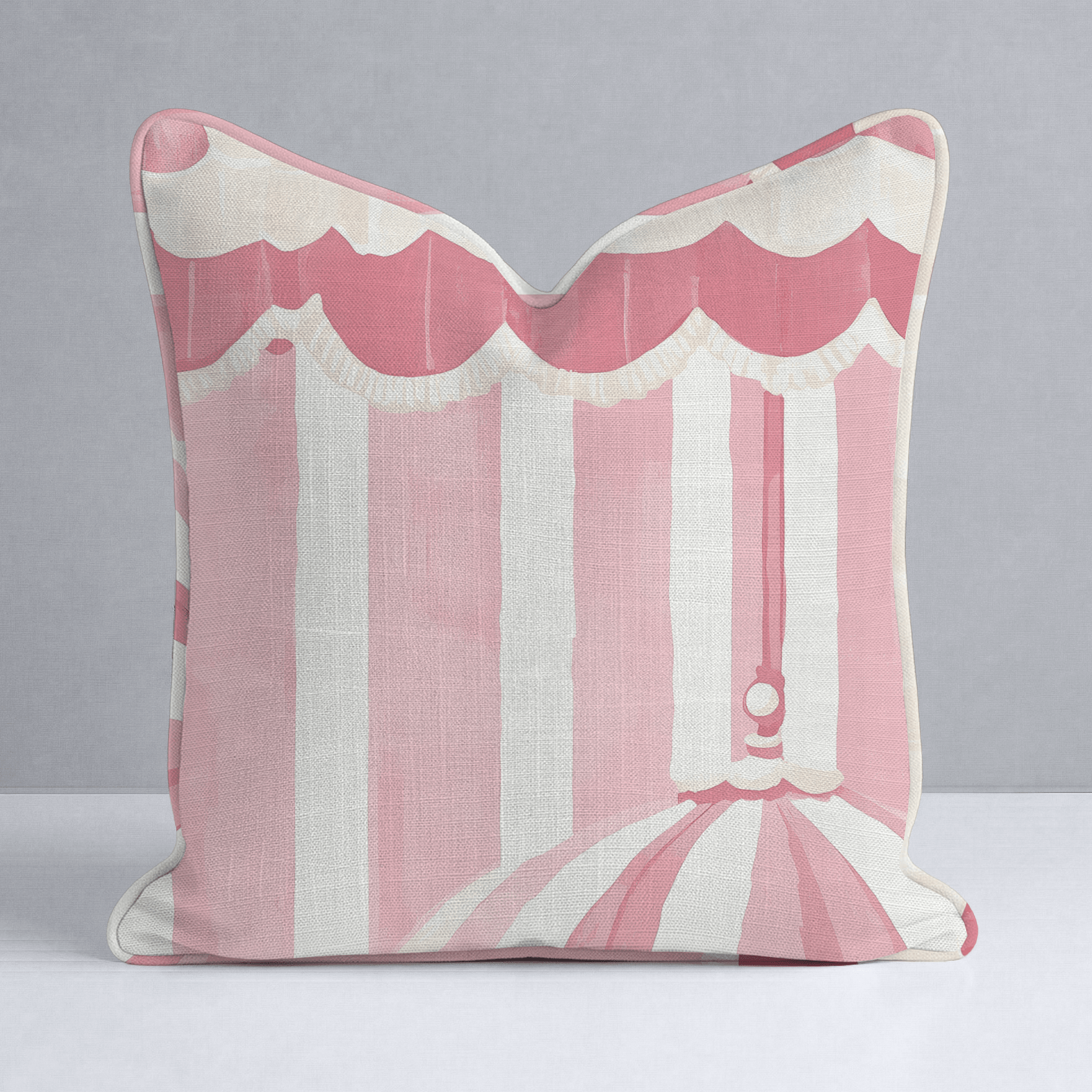 Boardwalk Bliss Throw Pillow - Lemon Park