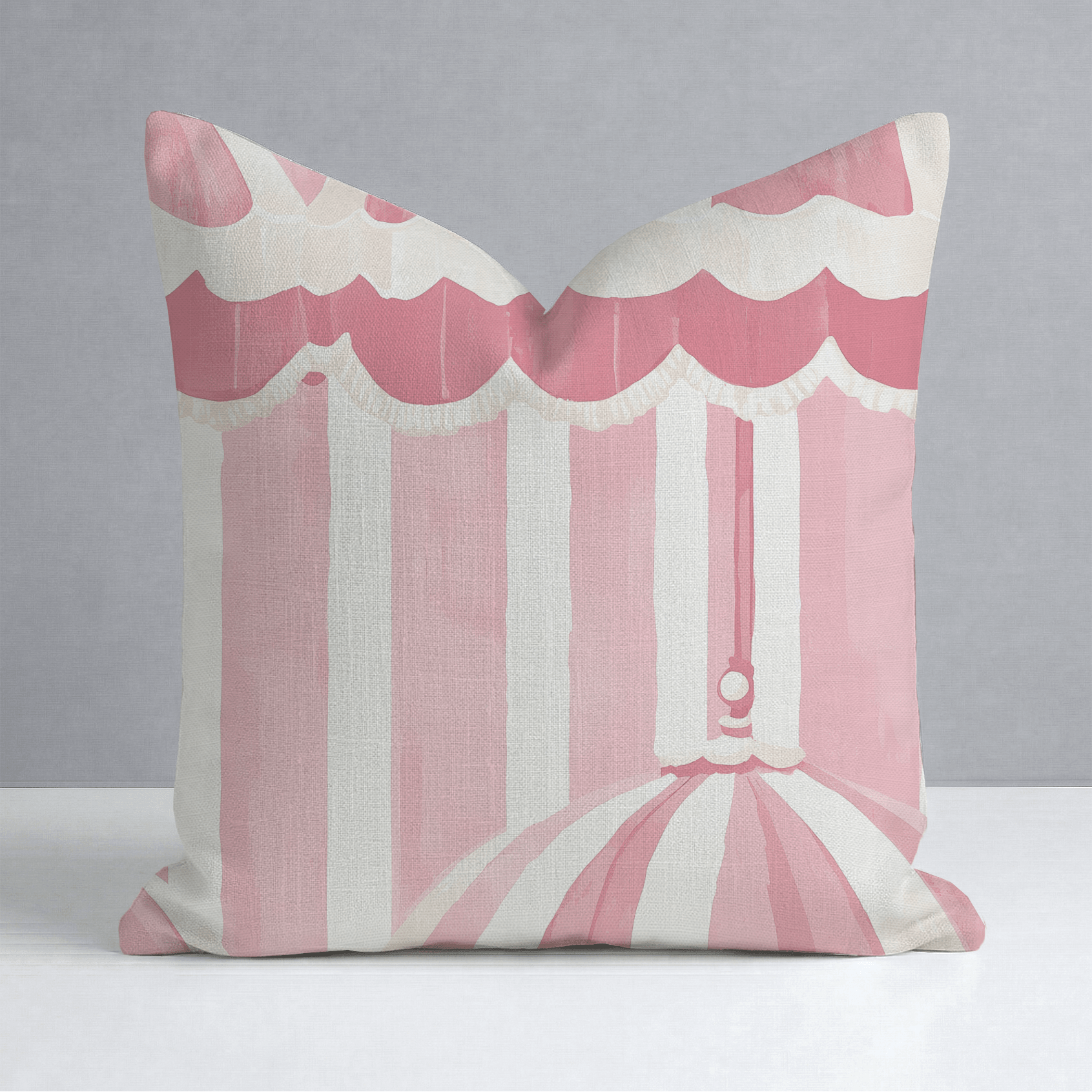 Boardwalk Bliss Throw Pillow - Lemon Park