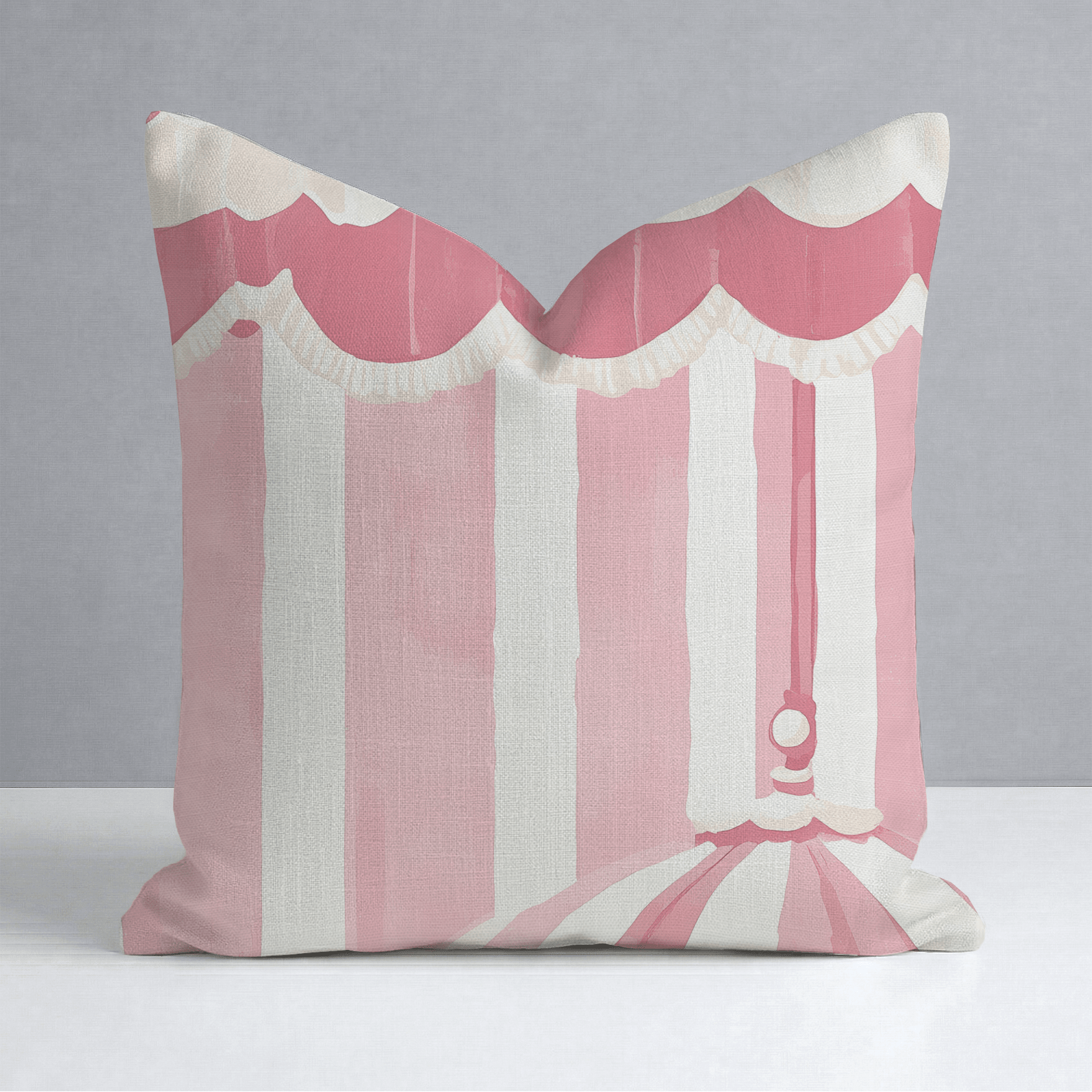 Boardwalk Bliss Throw Pillow - Lemon Park