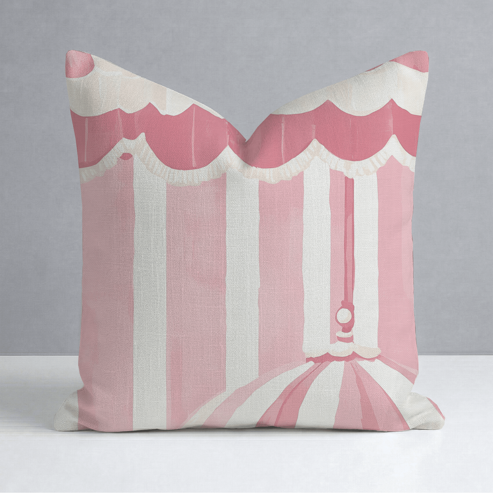 Boardwalk Bliss Throw Pillow - Lemon Park