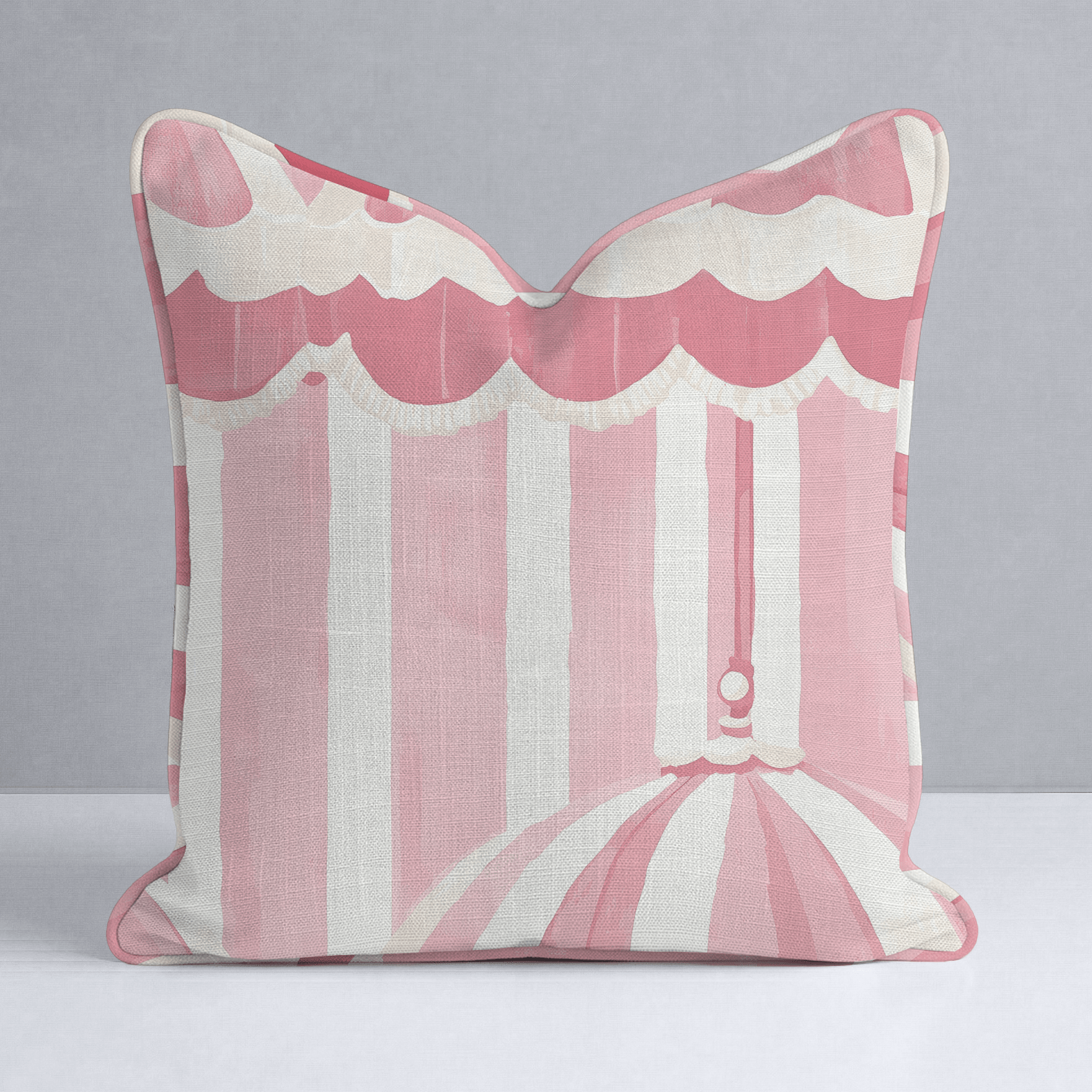 Boardwalk Bliss Throw Pillow - Lemon Park
