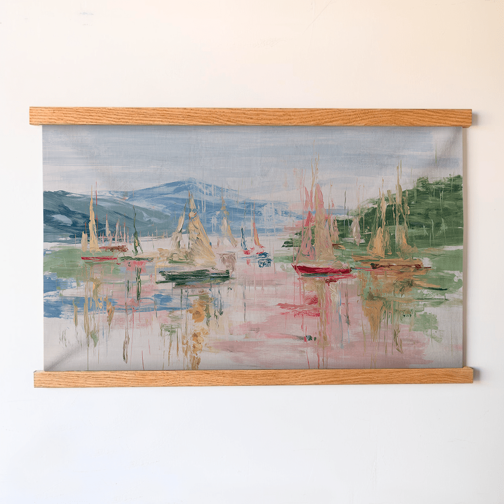 Boats in the Bay - Tapestry - Lemon Park
