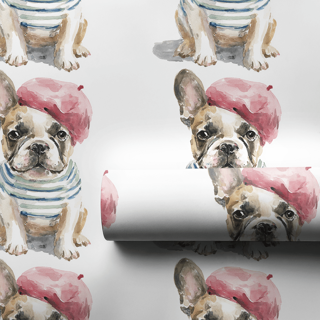 Bonjour Bark - Wrapping Paper - Lemon Park