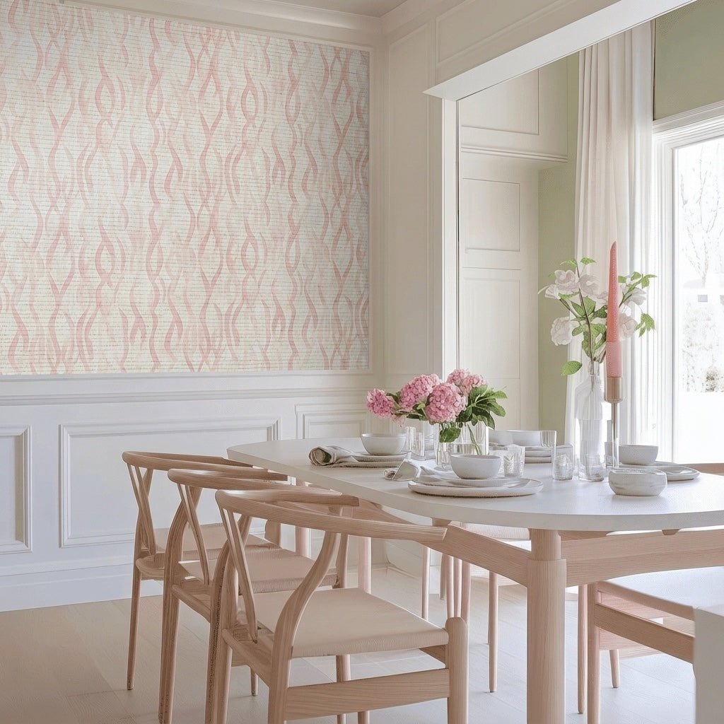 Bonnie Faux Grasscloth Wallpaper - Lemon Park