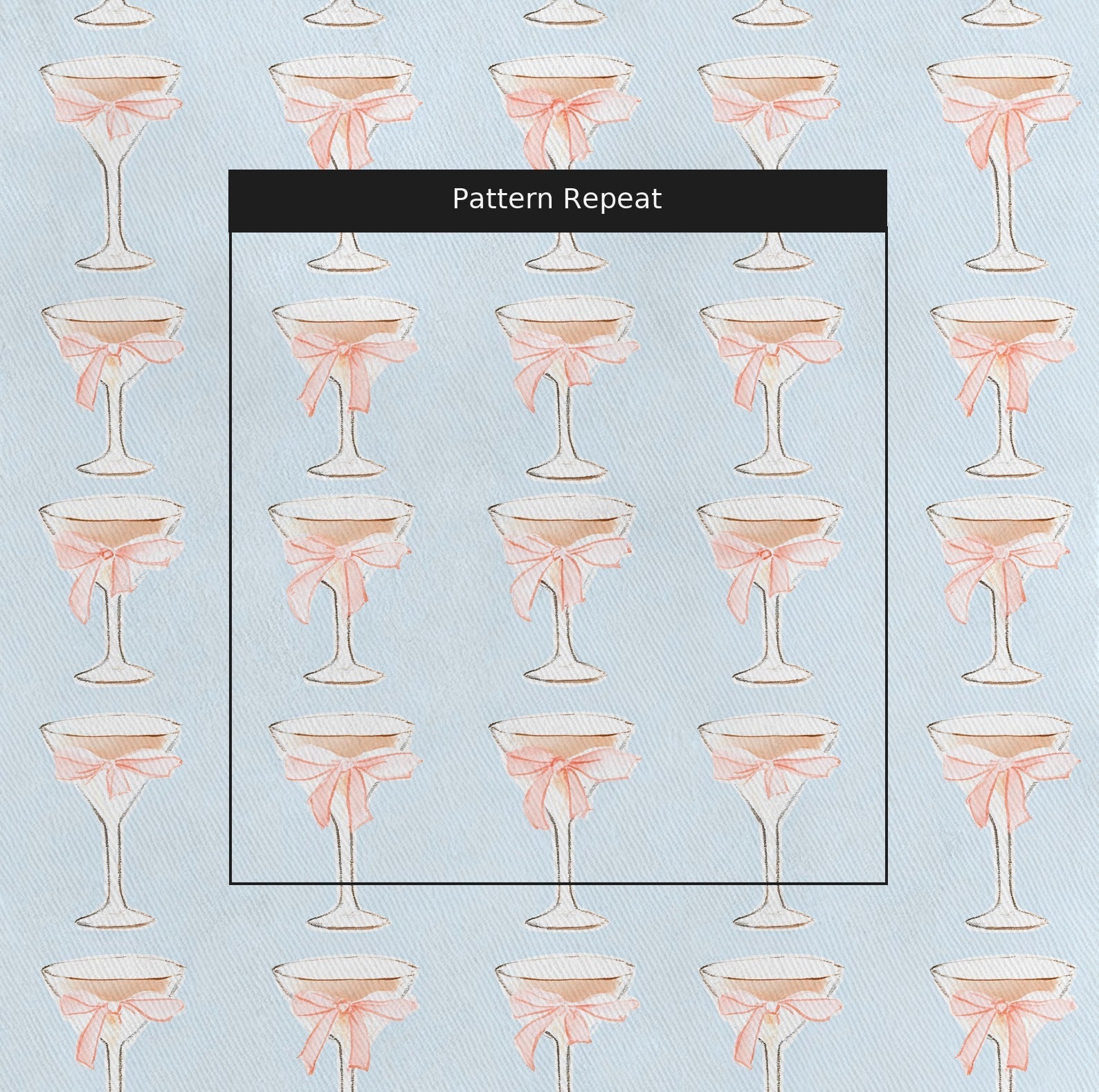 Bow-Tini - Fabric - Lemon Park