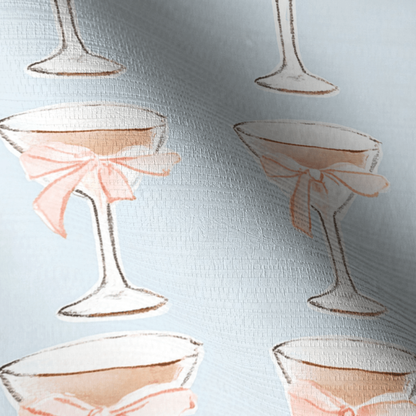 Bow-Tini Faux Grasscloth Wallpaper - Lemon Park