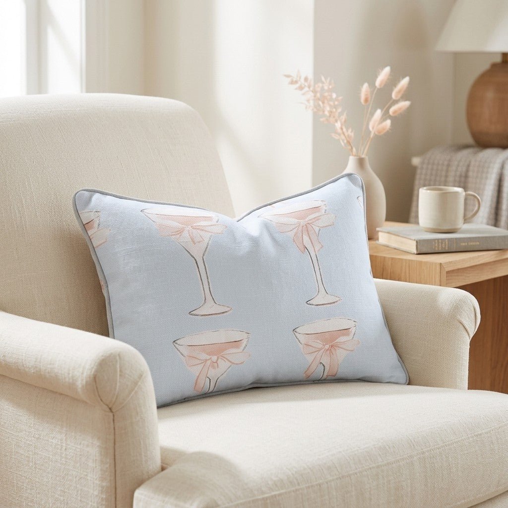 Bow - Tini Throw Pillow - Lemon Park