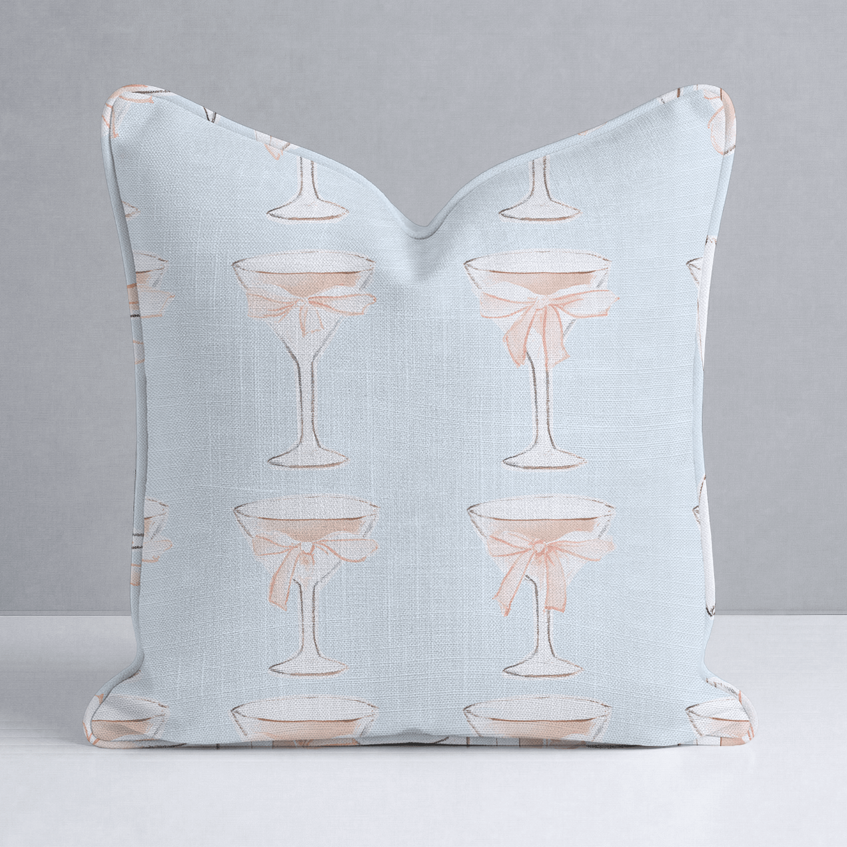 Bow - Tini Throw Pillow - Lemon Park