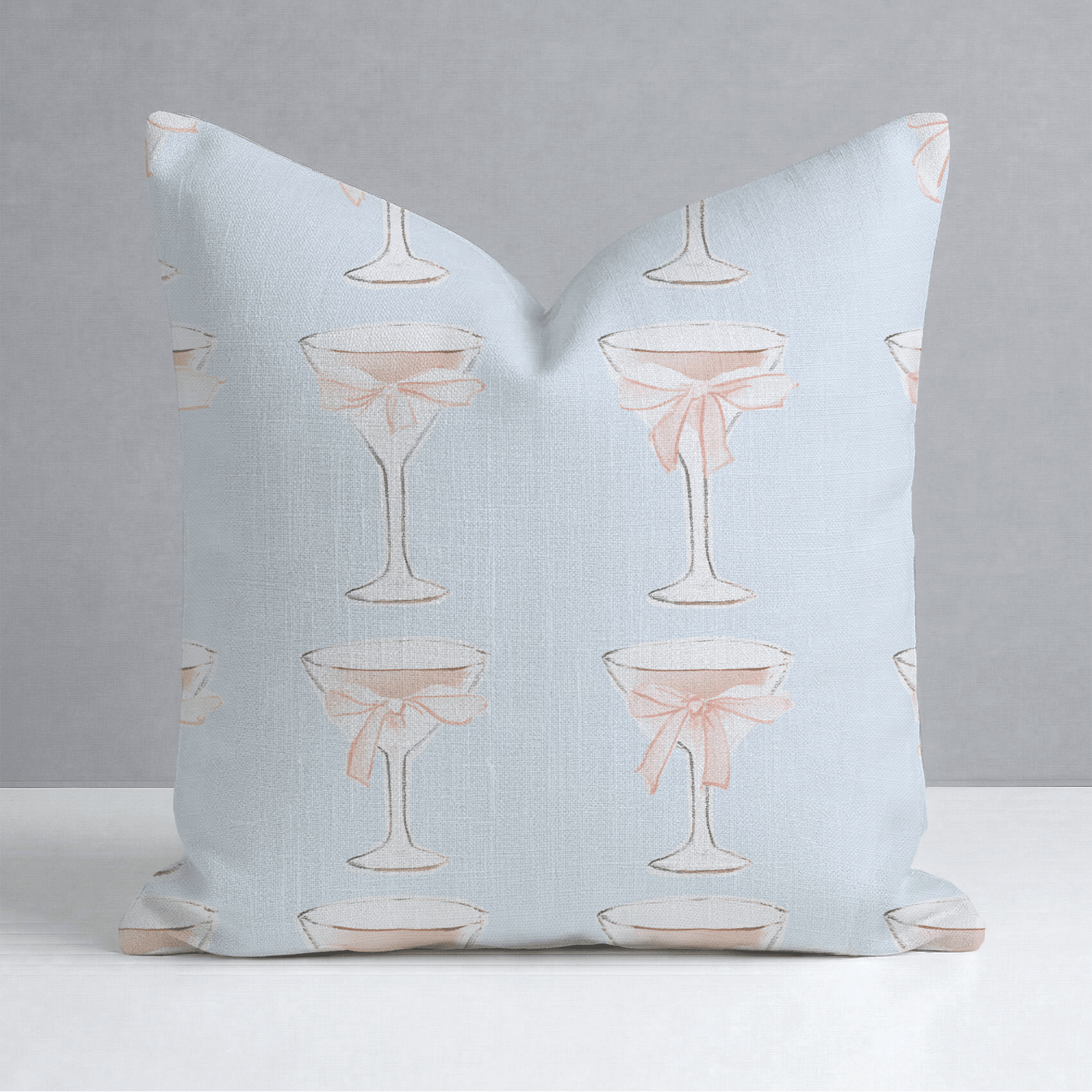 Bow - Tini Throw Pillow - Lemon Park