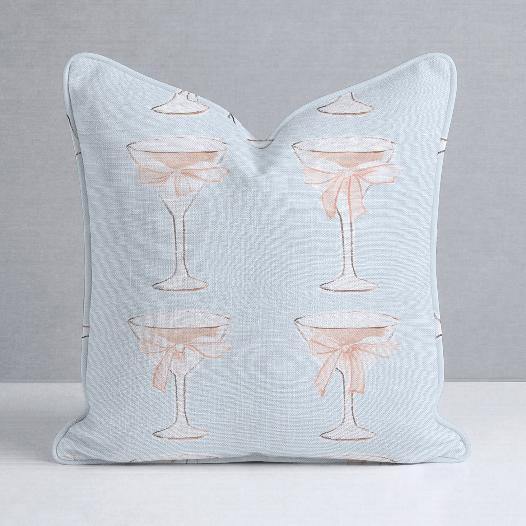 Bow - Tini Throw Pillow - Lemon Park
