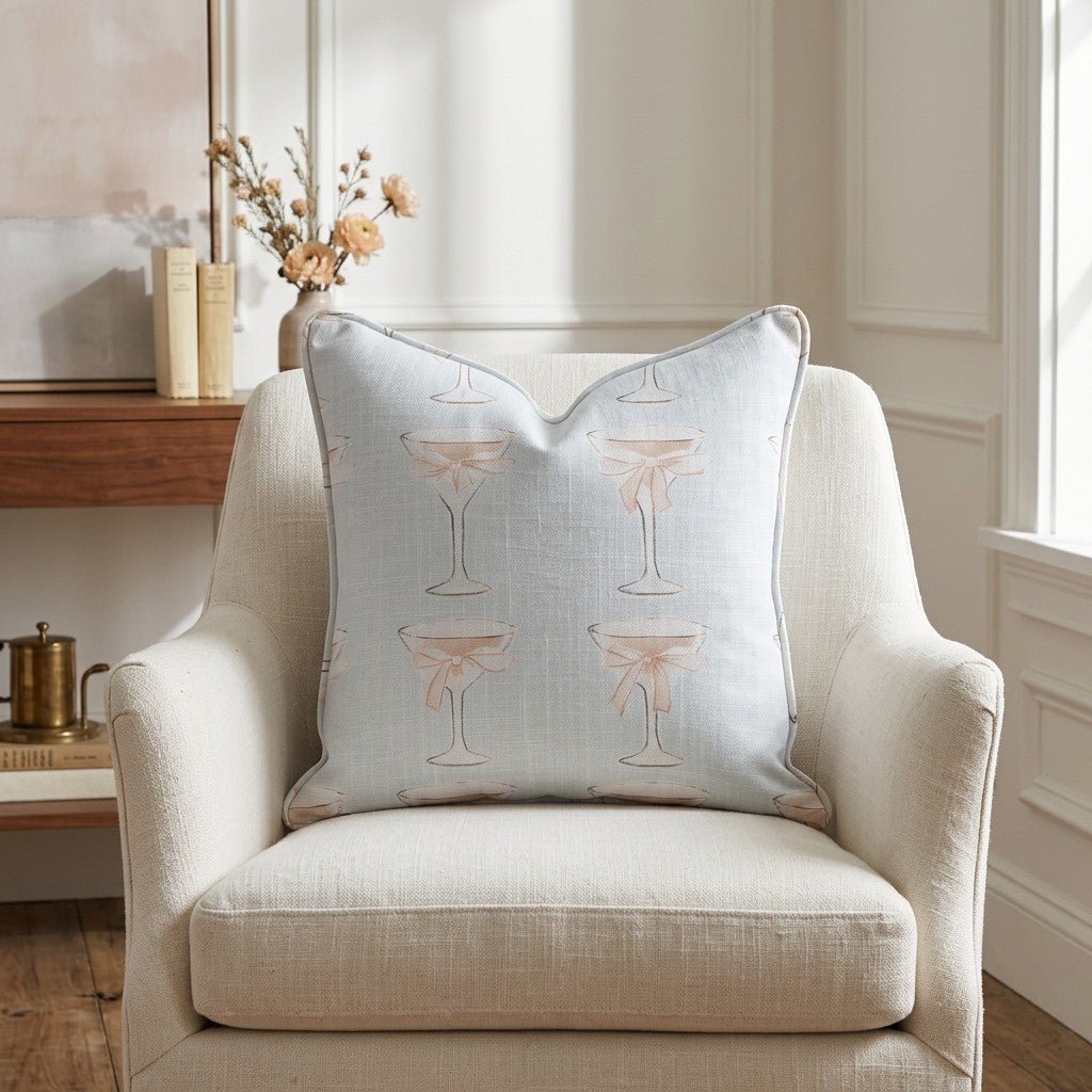 Bow - Tini Throw Pillow - Lemon Park