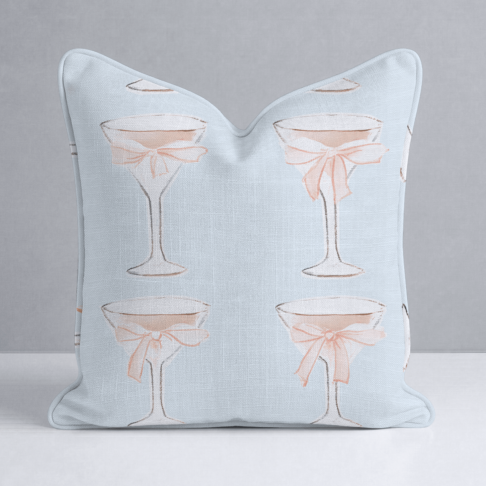 Bow - Tini Throw Pillow - Lemon Park