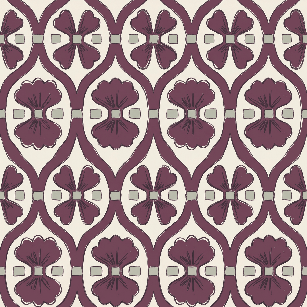 Bowtie Arbor Wallpaper - Lemon Park