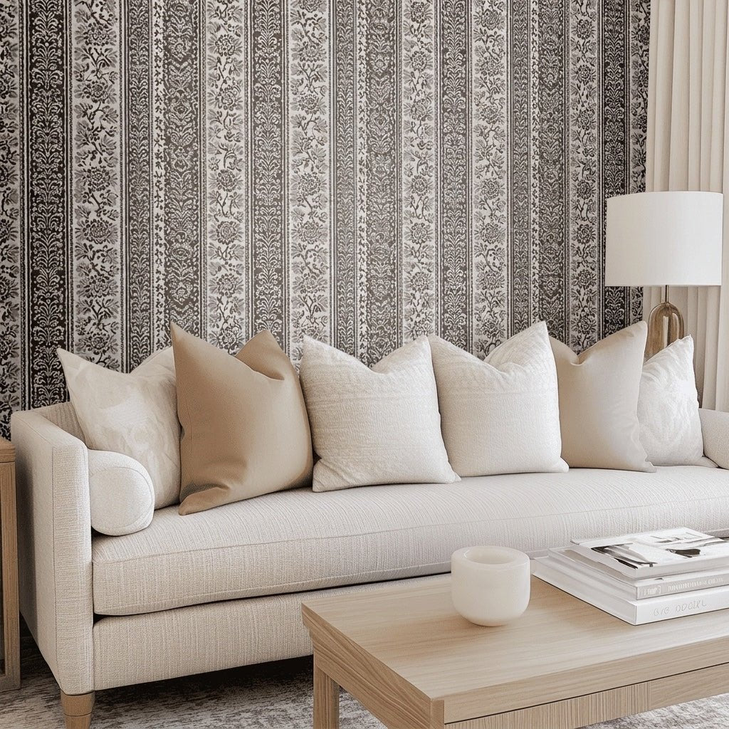 Bramblewood Faux Grasscloth Wallpaper - Lemon Park