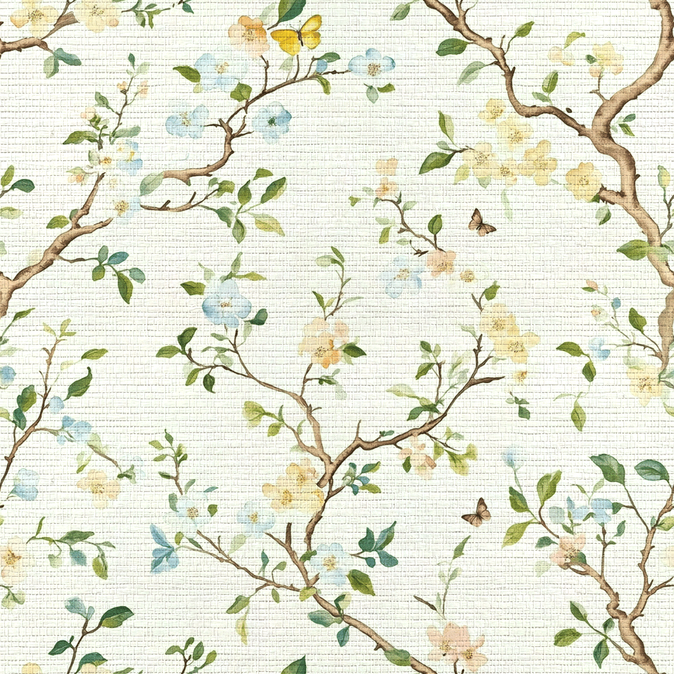 Branch Out Faux Grasscloth Wallpaper
