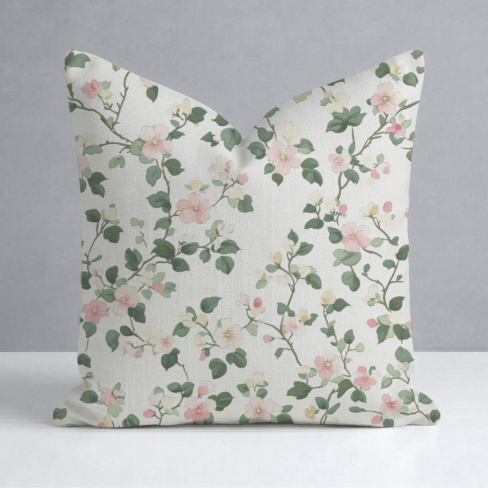Brand New Blooms Throw Pillow - Lemon Park