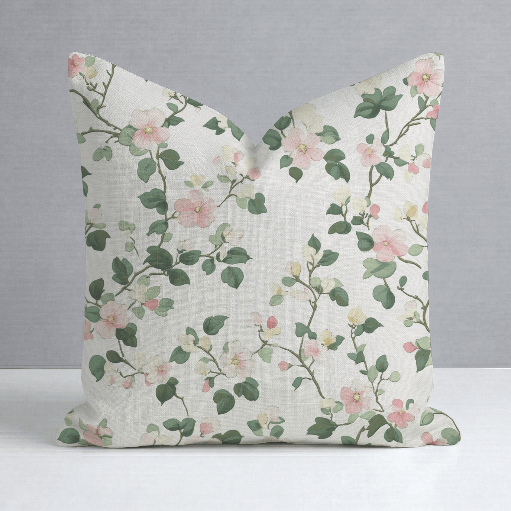 Brand New Blooms Throw Pillow - Lemon Park