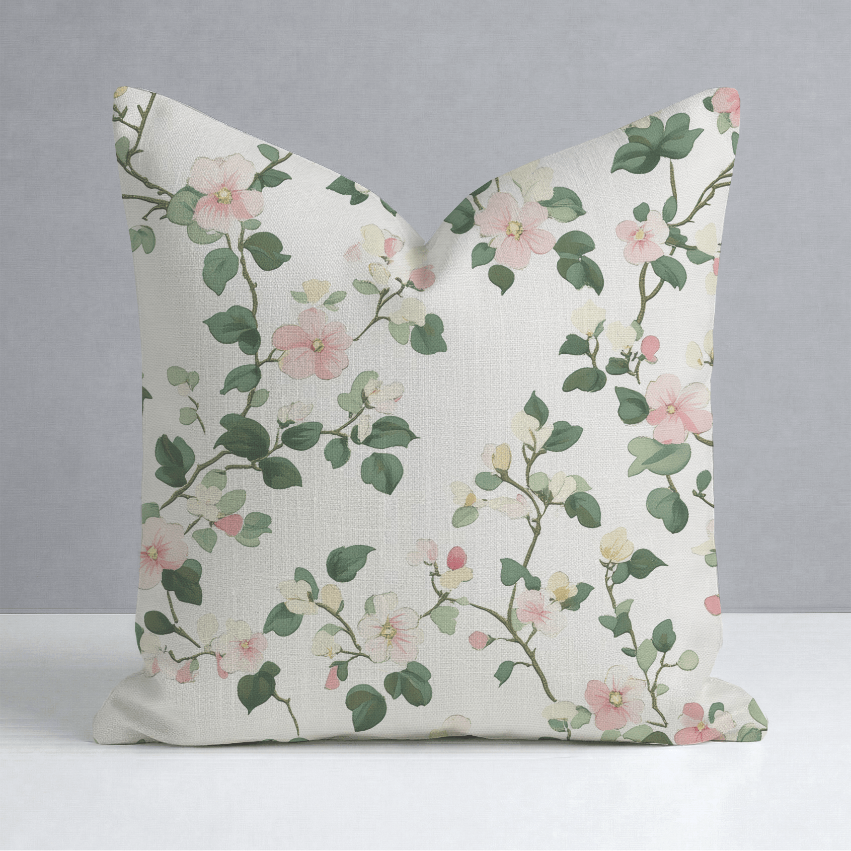 Brand New Blooms Throw Pillow - Lemon Park