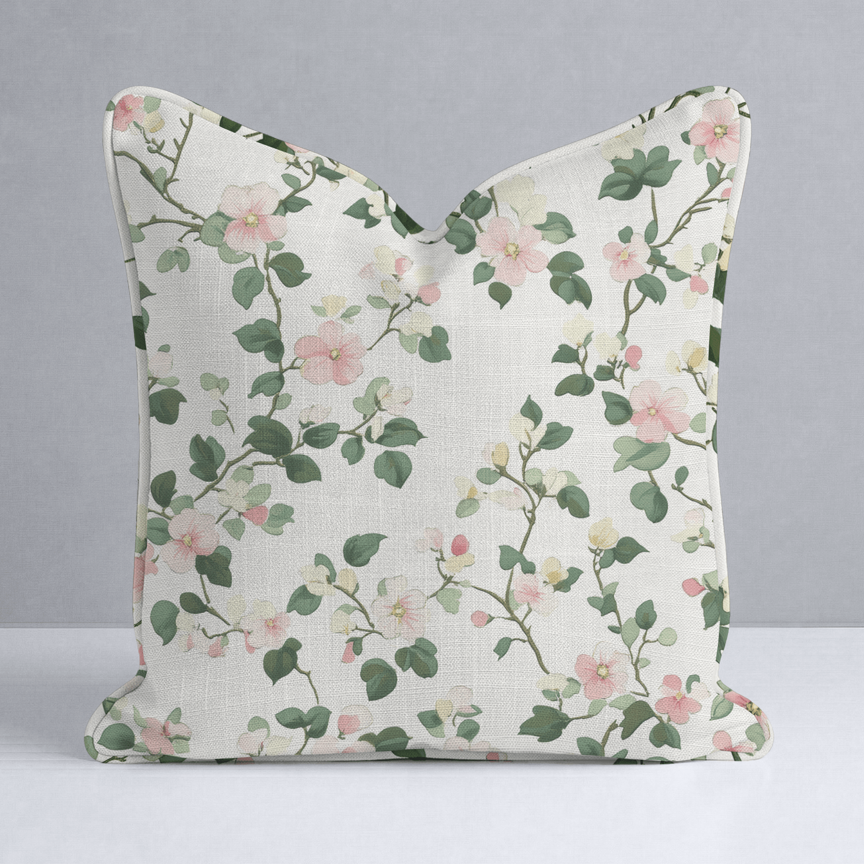 Brand New Blooms Throw Pillow - Lemon Park