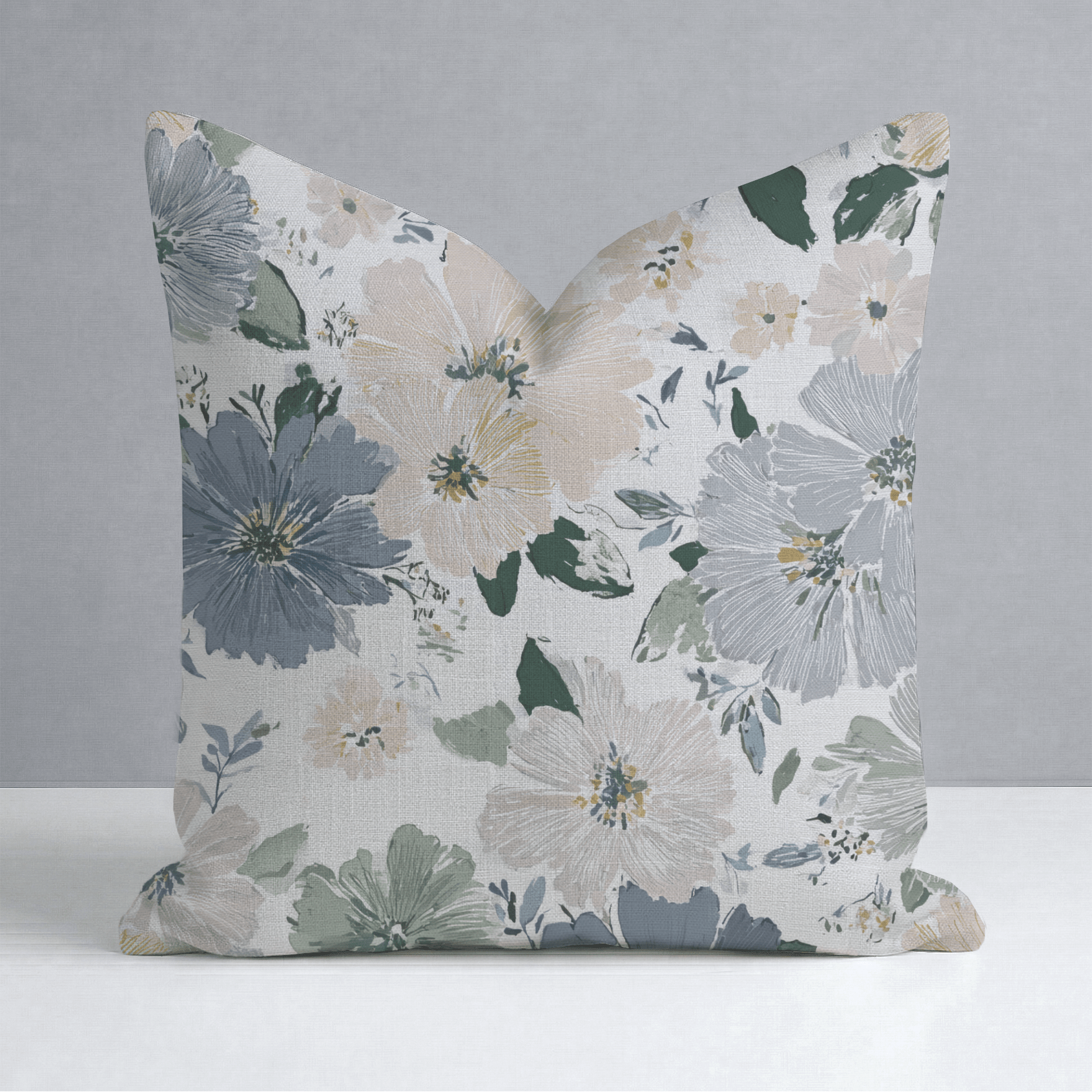 Briar Blossom Throw Pillow - Lemon Park