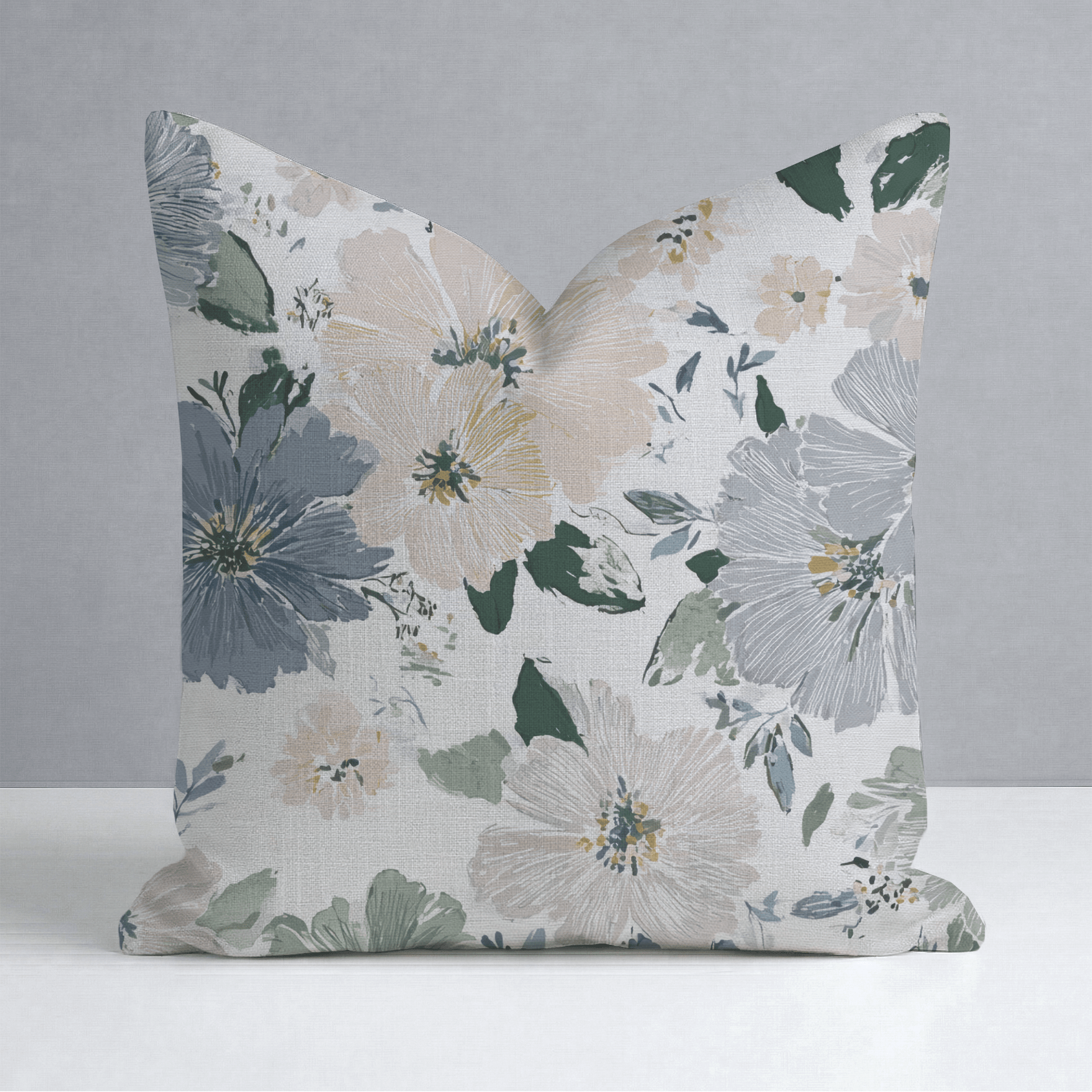 Briar Blossom Throw Pillow - Lemon Park