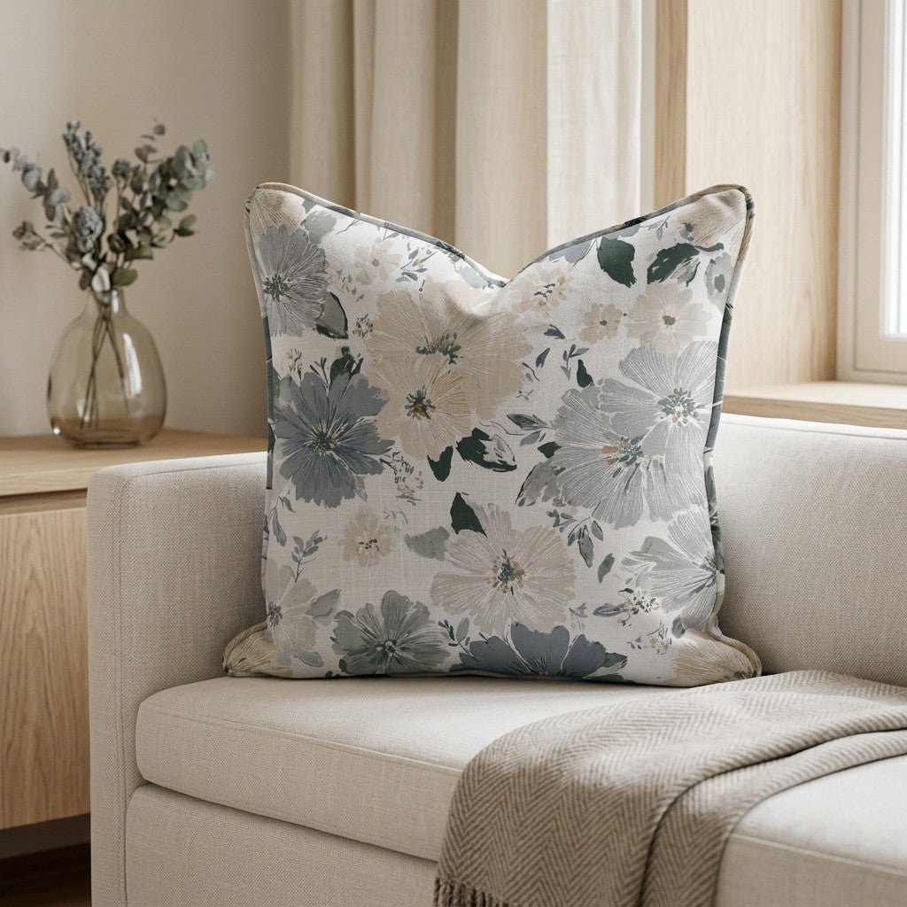 Briar Blossom Throw Pillow - Lemon Park