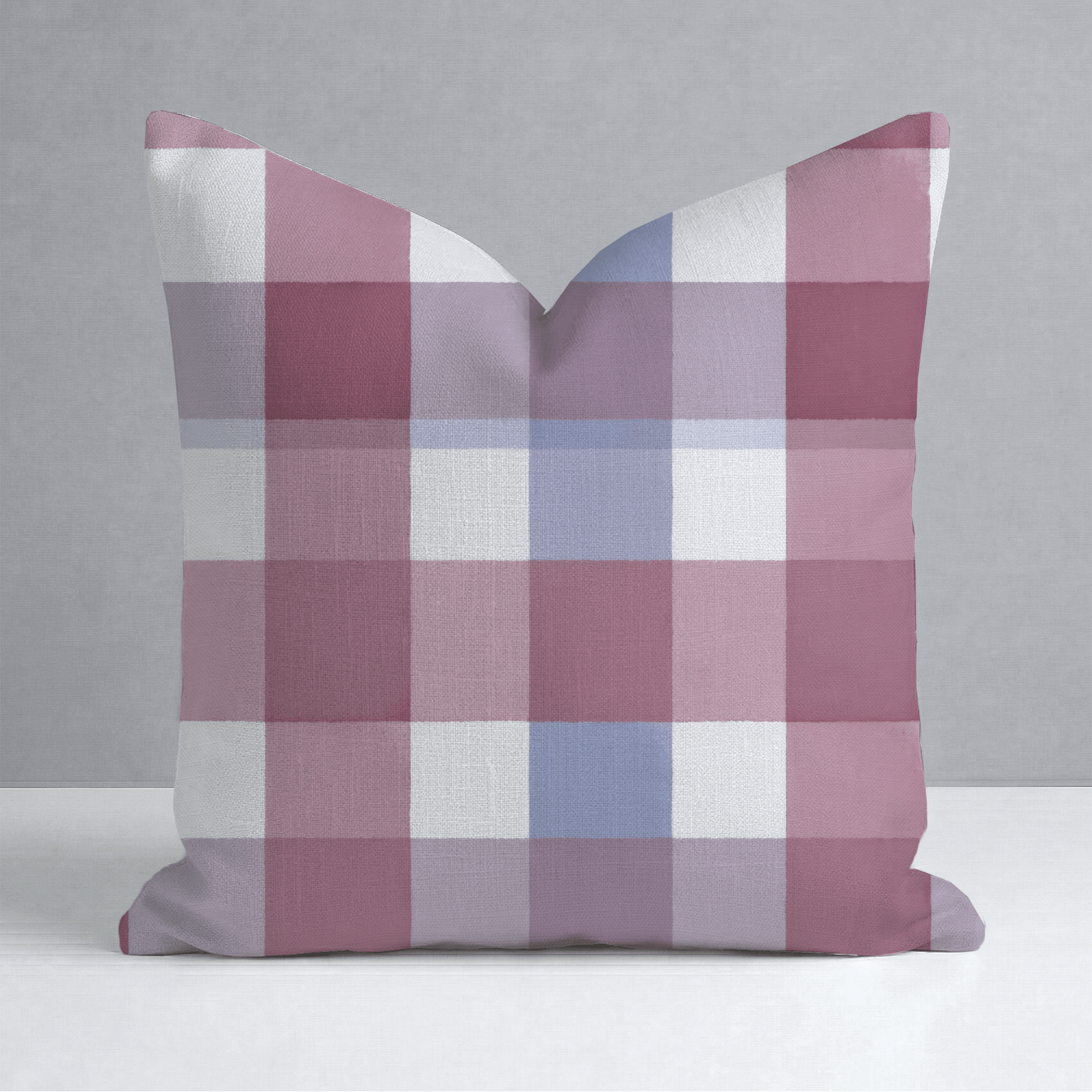 Brighton Plaid Throw Pillow - Lemon Park