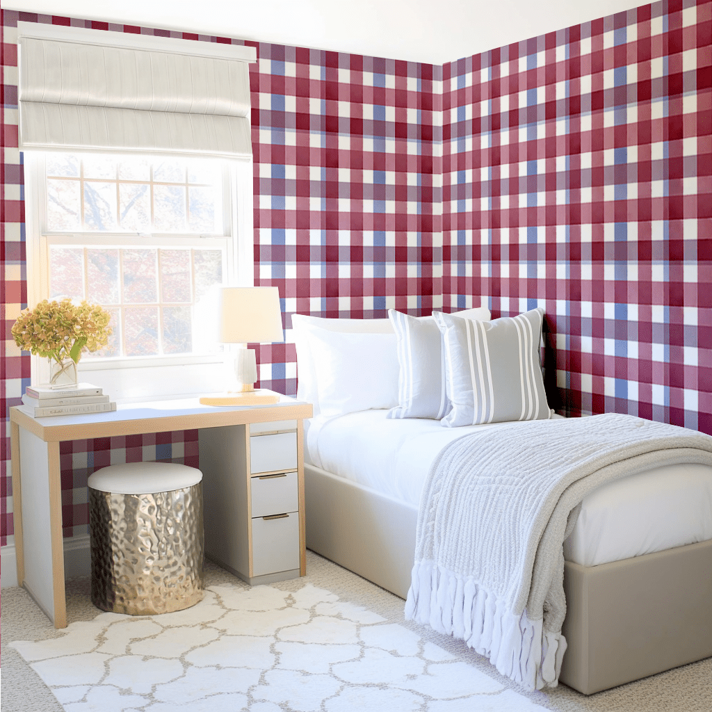 Brighton Plaid Wallpaper - Lemon Park