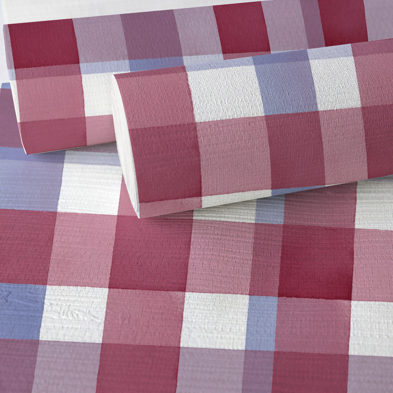 Brighton Plaid Faux Grasscloth Wallpaper