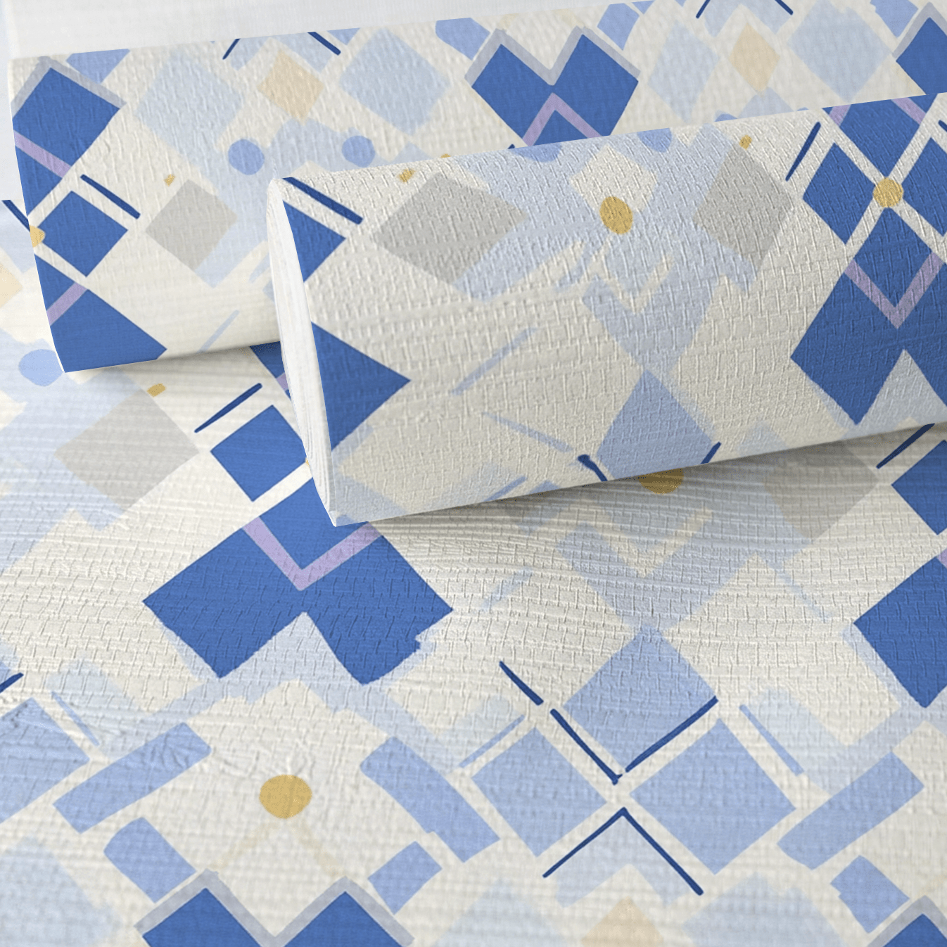 Brooke Blues Faux Grasscloth Wallpaper - Lemon Park