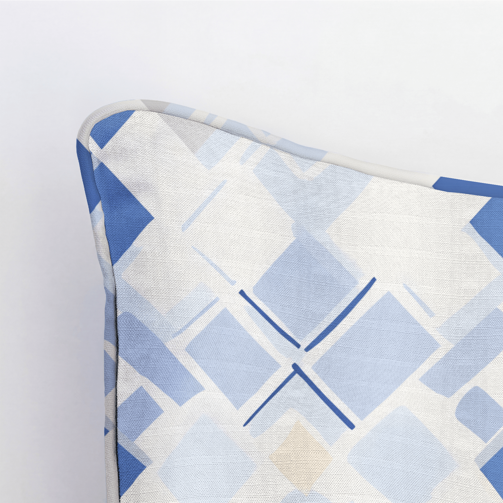 Brooke Blues Throw Pillow - Lemon Park