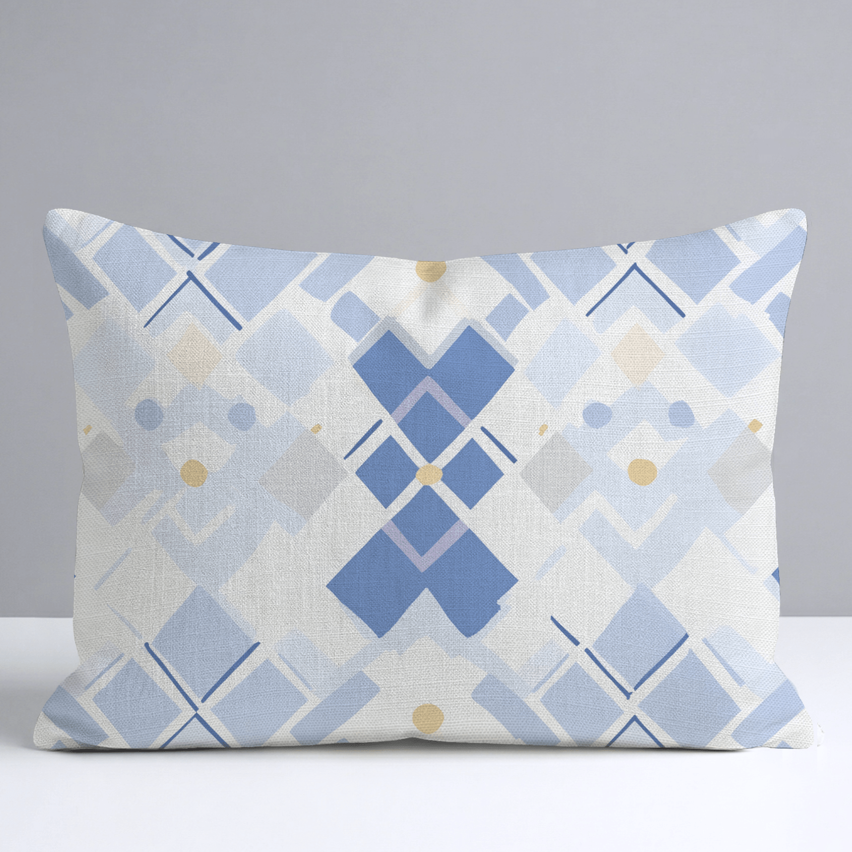 Brooke Blues Throw Pillow - Lemon Park