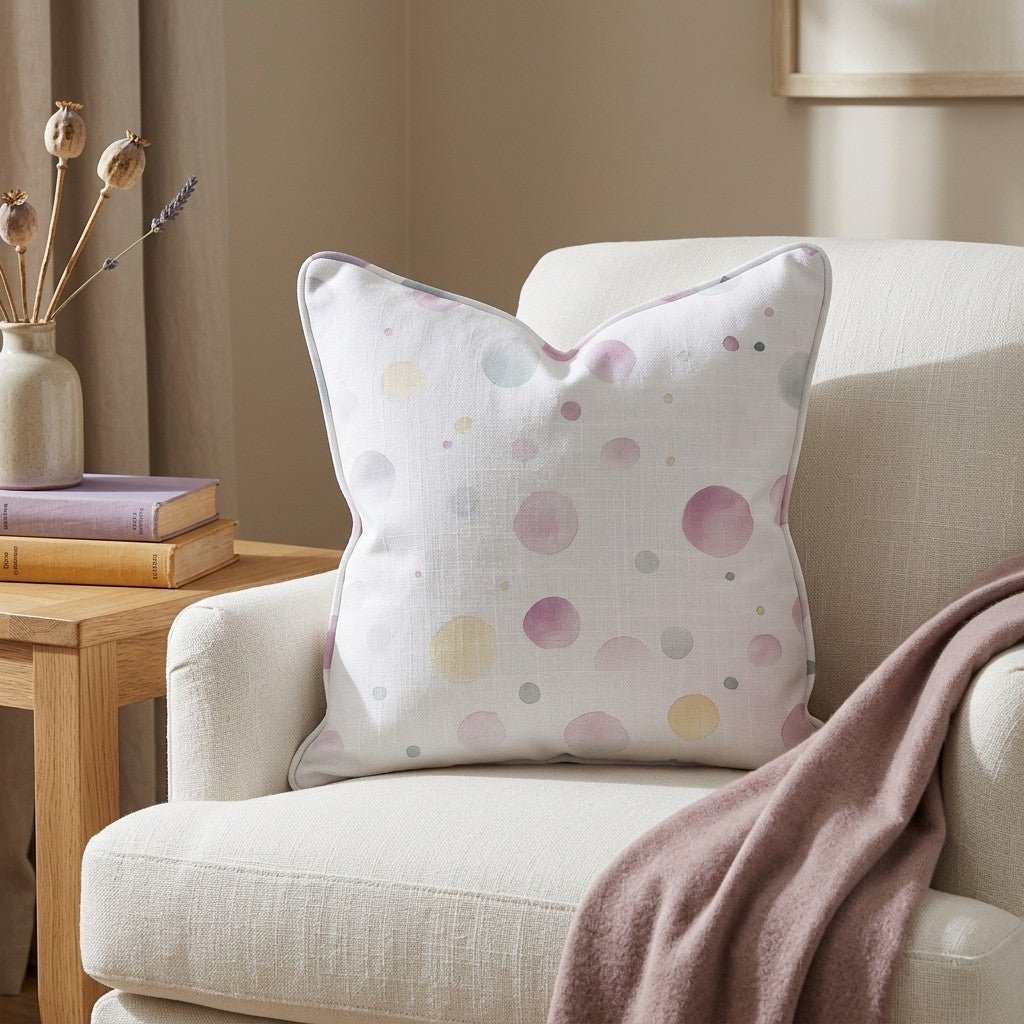 Bubble Bliss Throw Pillow - Lemon Park
