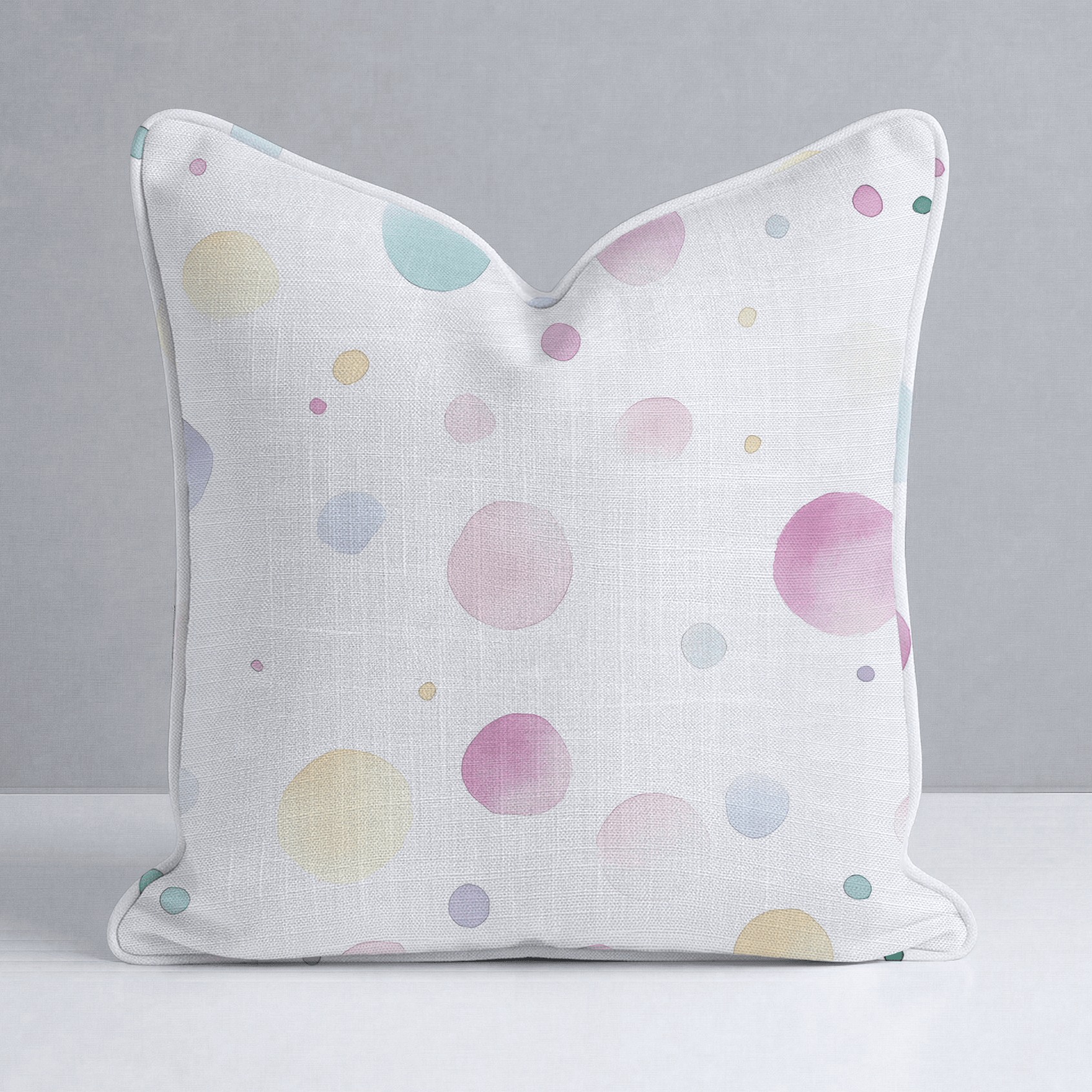 Bubble Bliss Throw Pillow - Lemon Park