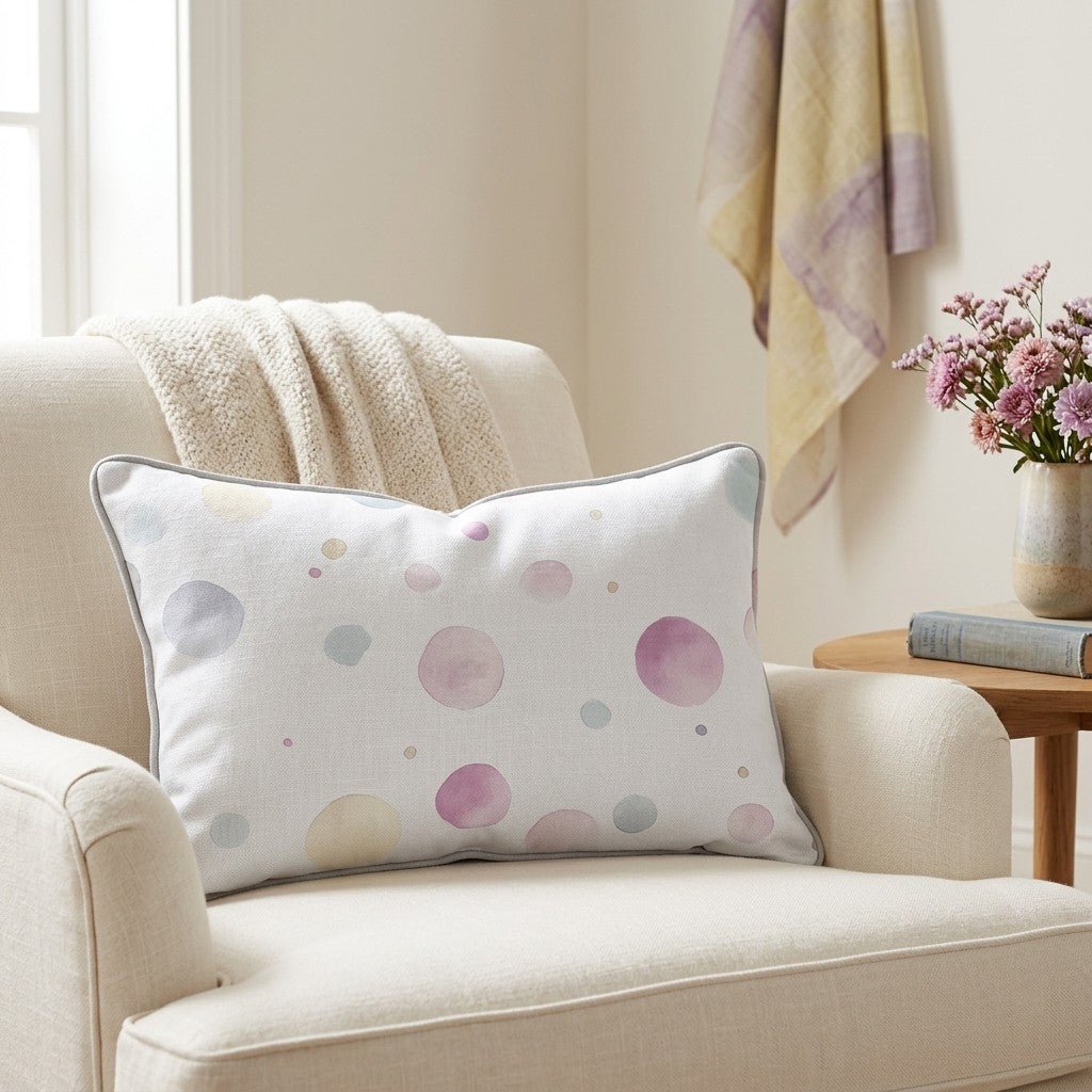 Bubble Bliss Throw Pillow - Lemon Park