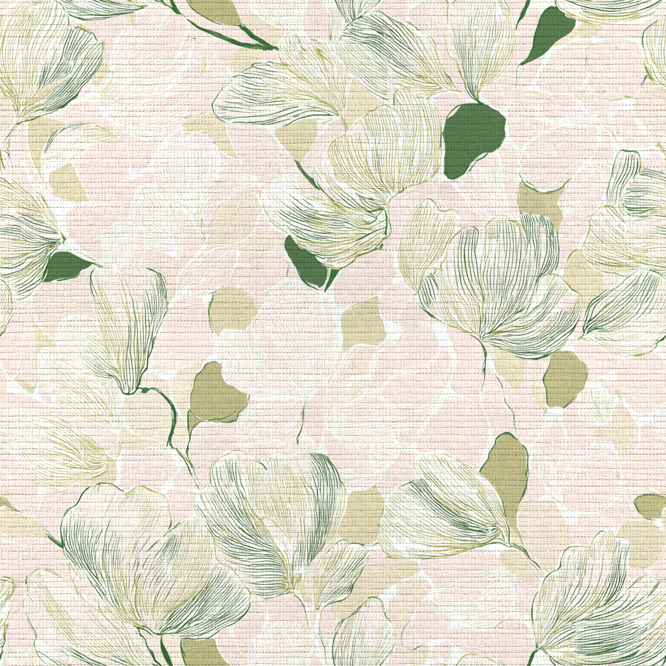 Bubblegum Matcha Faux Grasscloth Wallpaper - Lemon Park