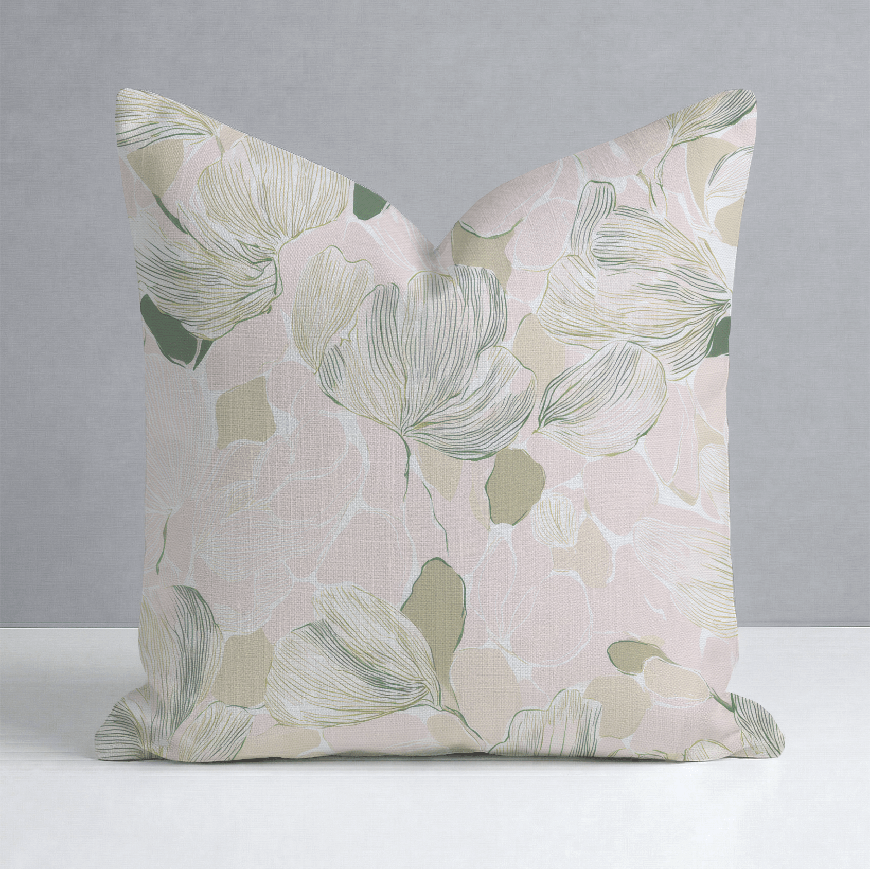 Bubblegum Matcha Throw Pillow - Lemon Park