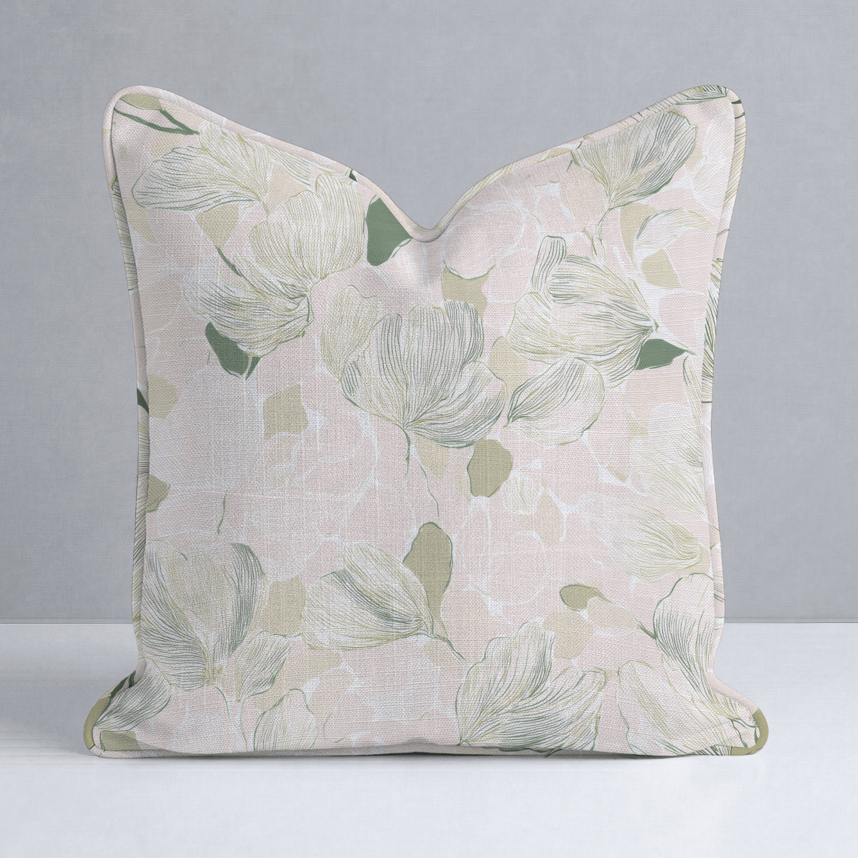 Bubblegum Matcha Throw Pillow - Lemon Park