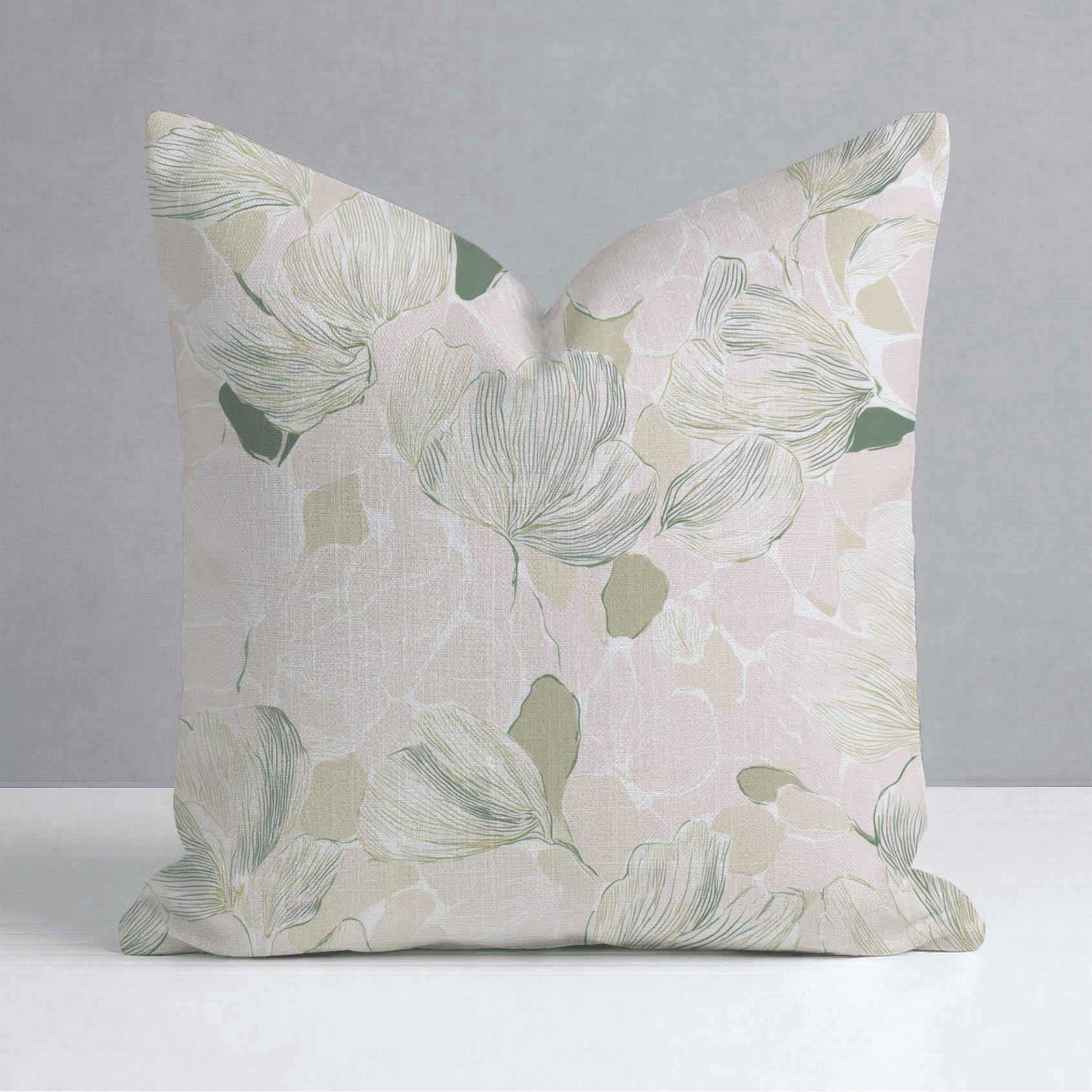 Bubblegum Matcha Throw Pillow - Lemon Park