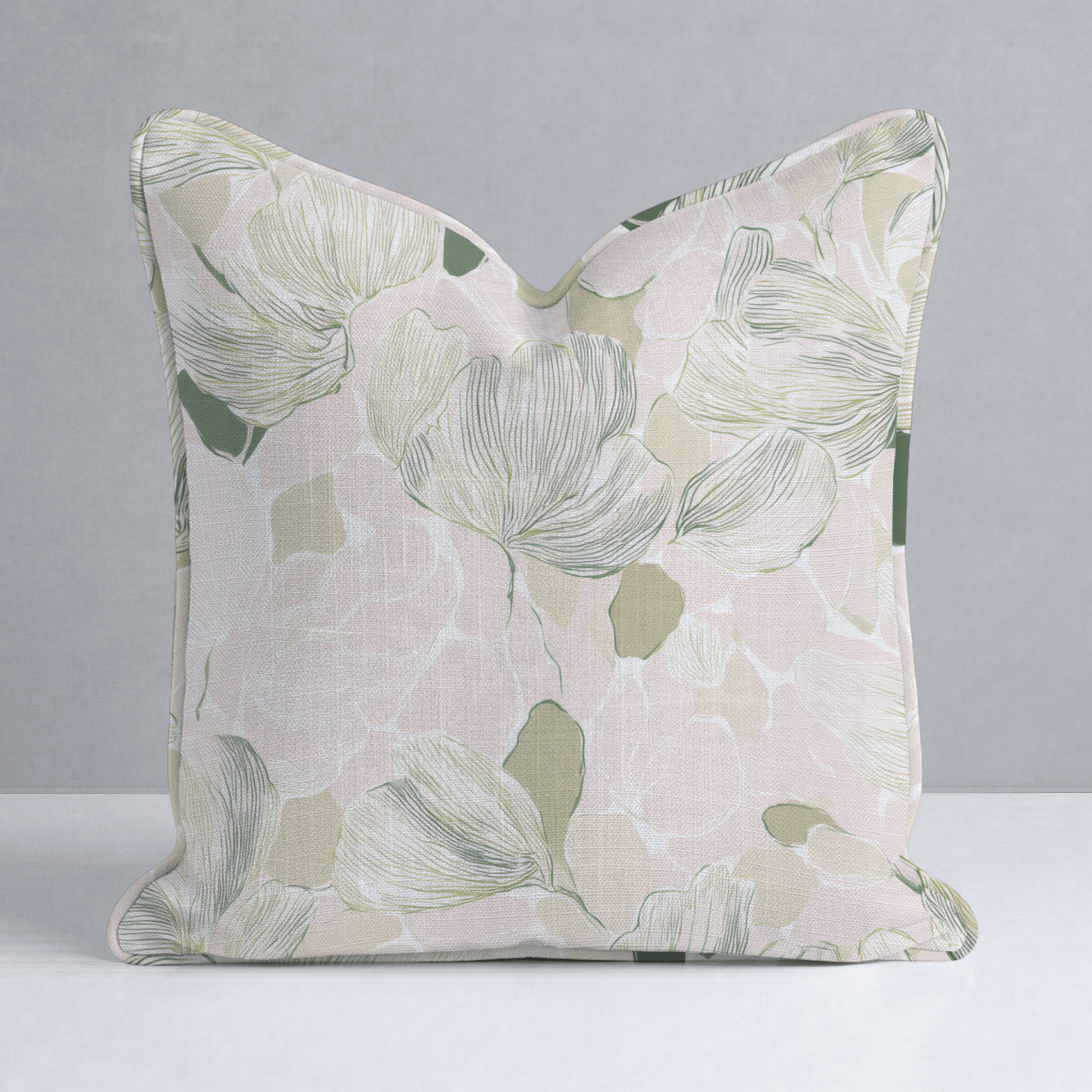 Bubblegum Matcha Throw Pillow - Lemon Park
