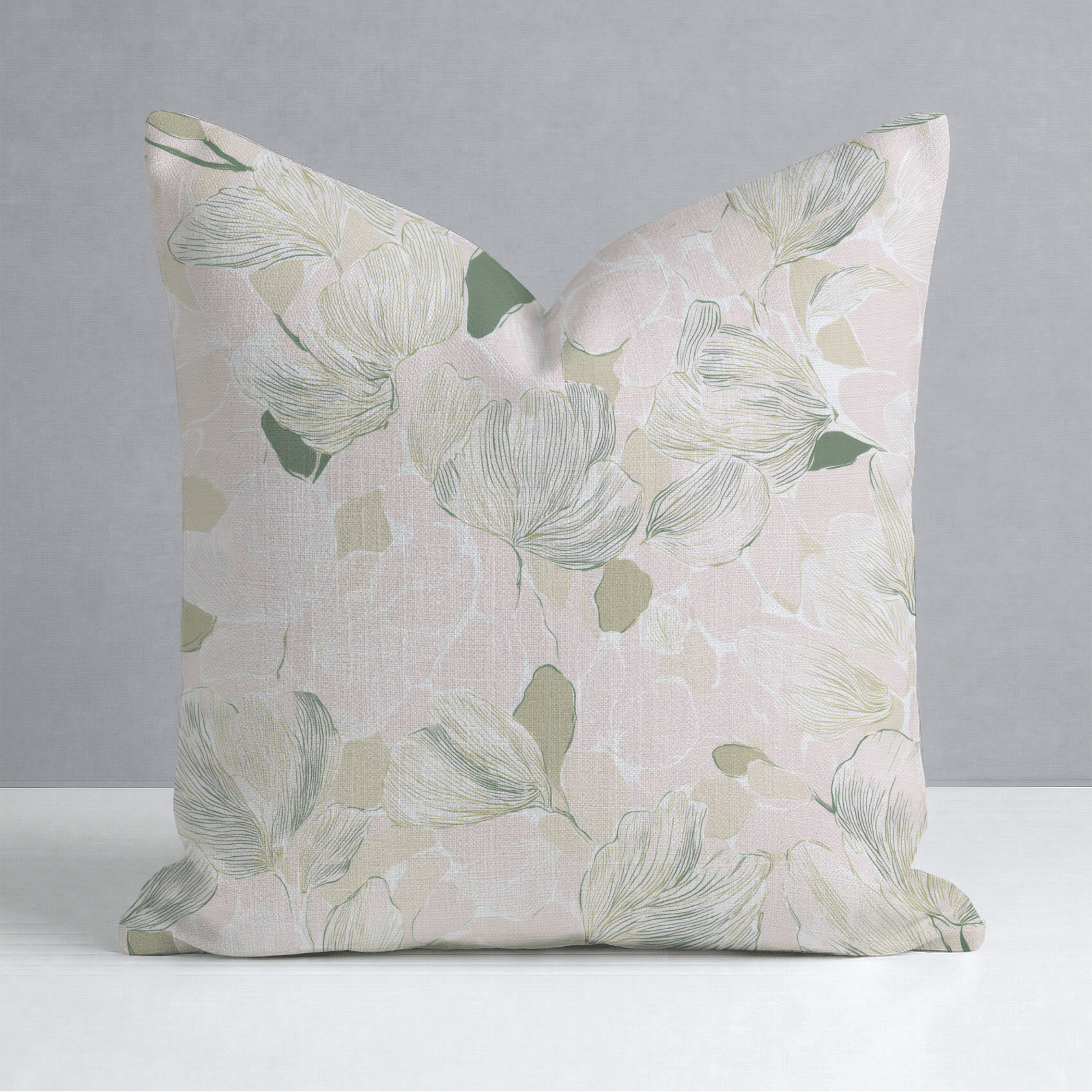 Bubblegum Matcha Throw Pillow - Lemon Park
