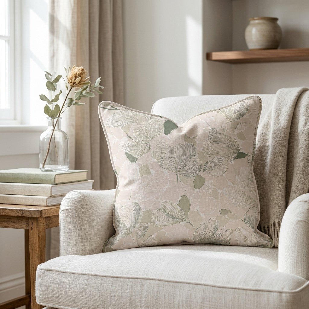 Bubblegum Matcha Throw Pillow - Lemon Park