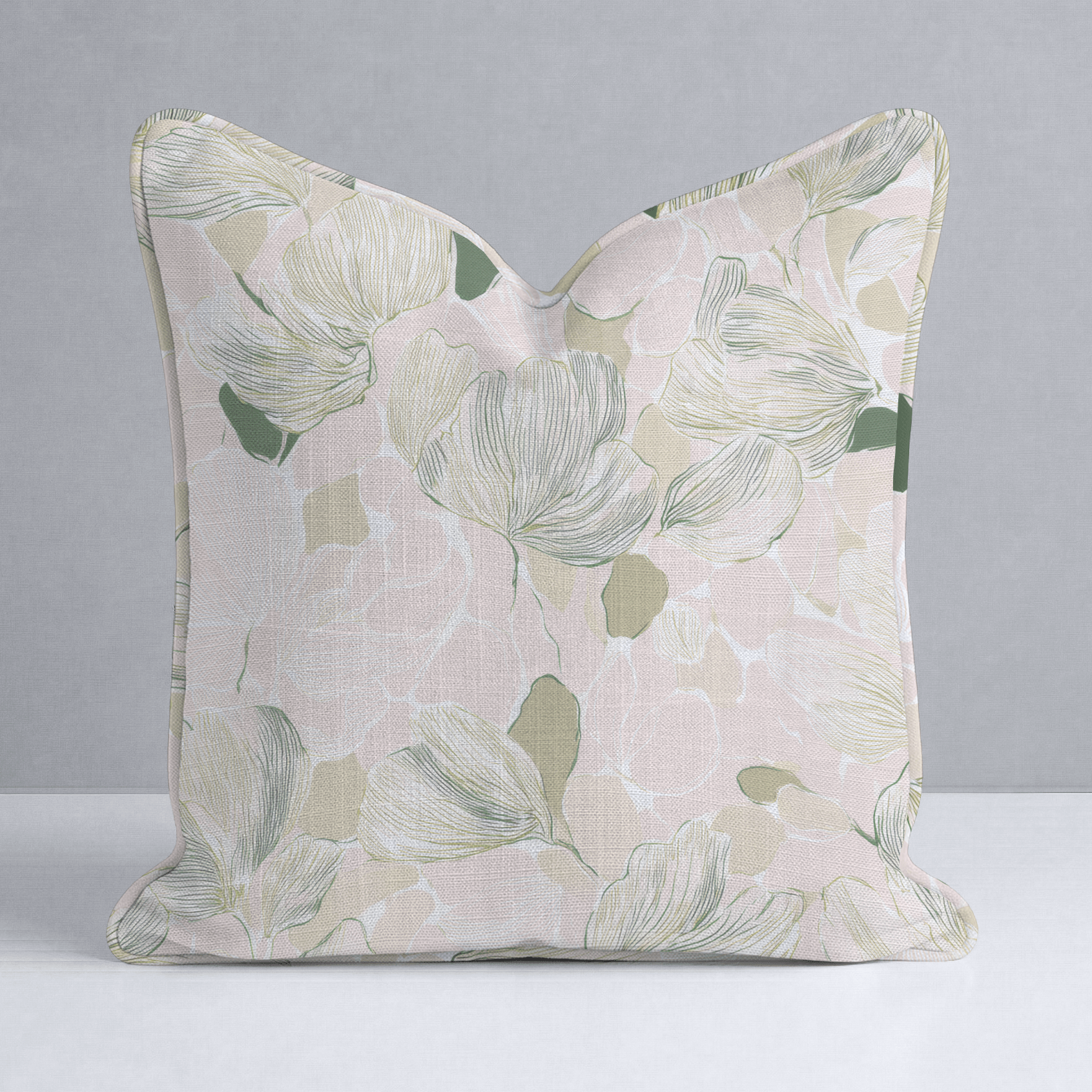 Bubblegum Matcha Throw Pillow - Lemon Park